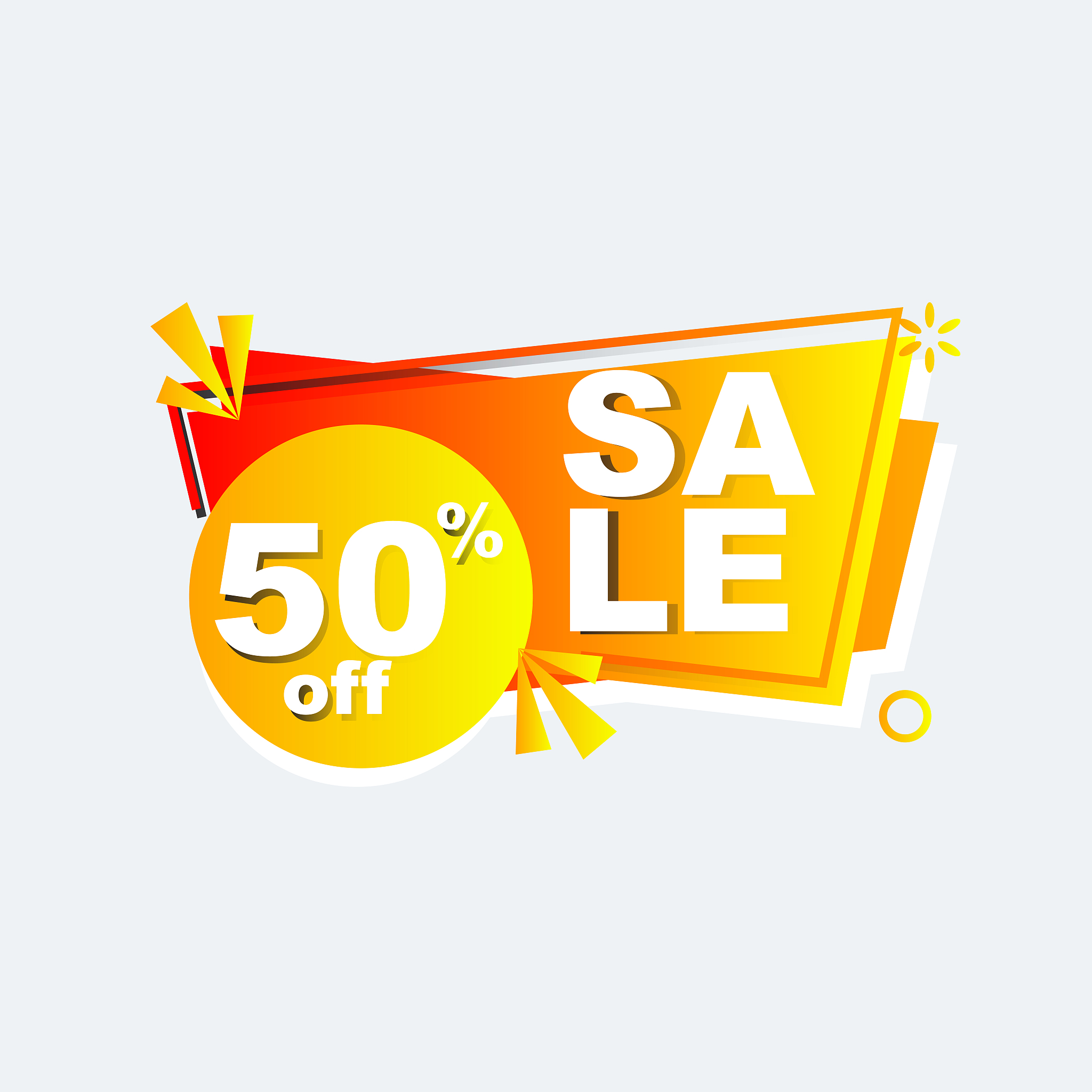 modern geometric gradient sale banner. special offer. vector ill