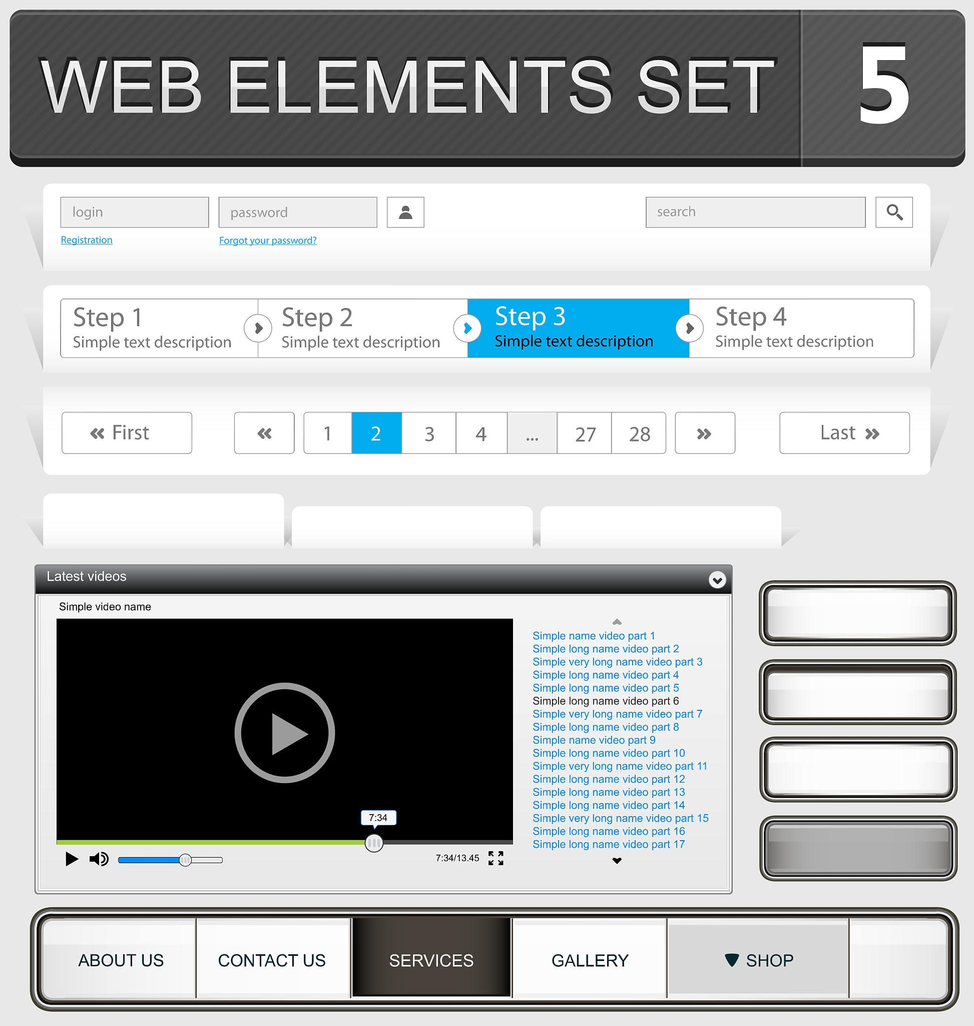 web elements set 5