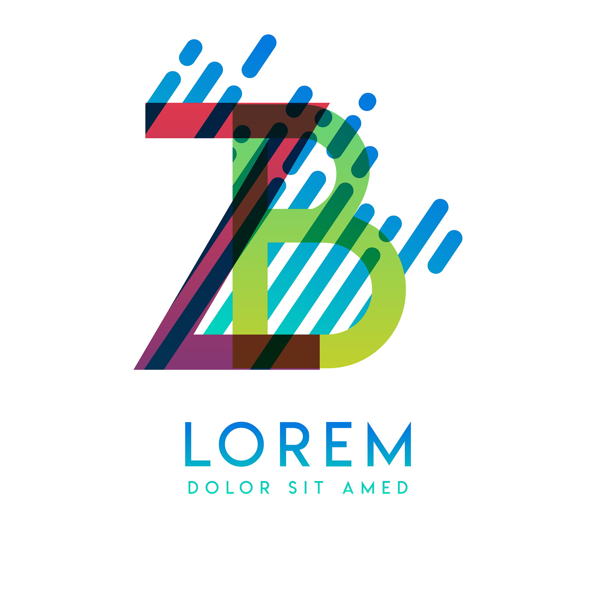 zb logo with theme galaxy speed and style