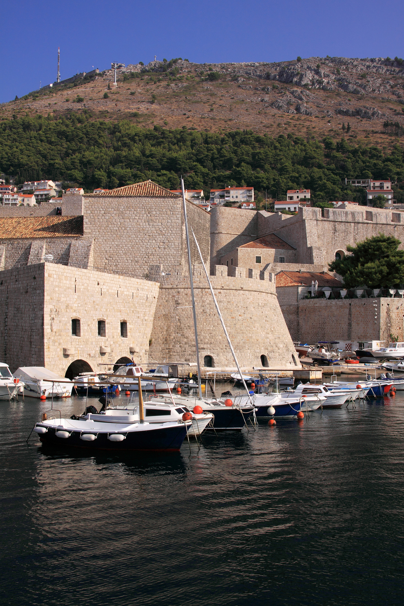 croatia, dubrovnik old harbour - unesco world heritage site