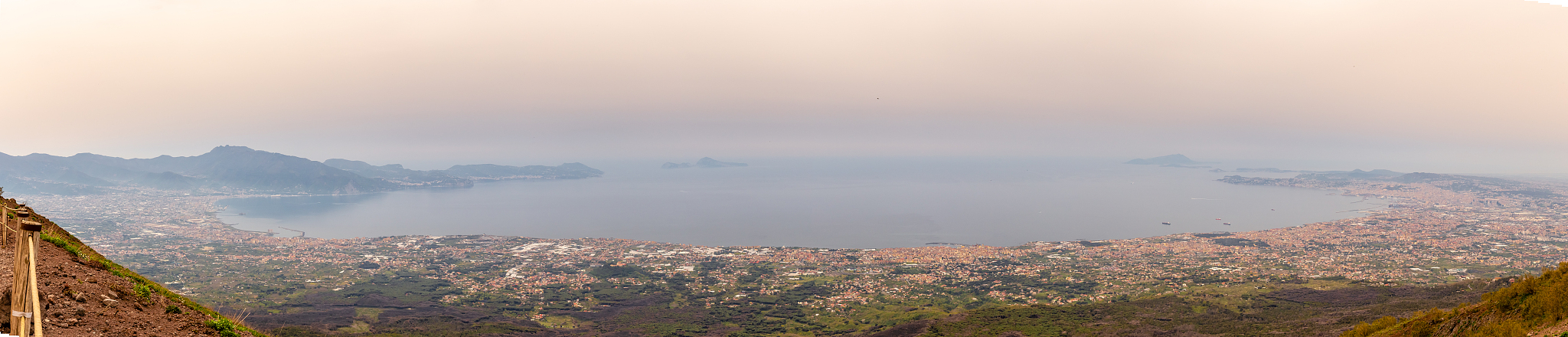 on the slopes of the crater of vesuvius