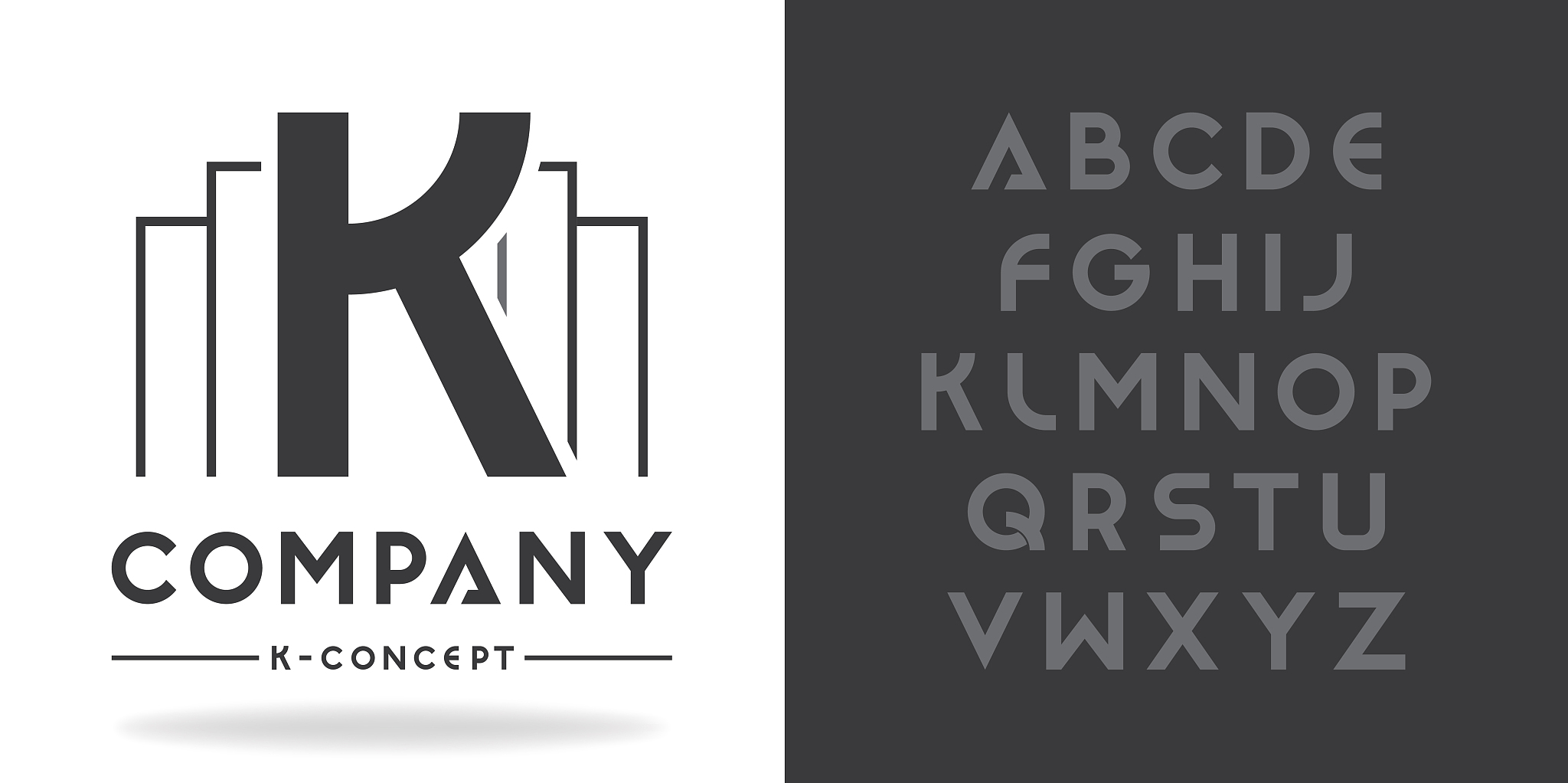 real estate, business logo template. font character design with 