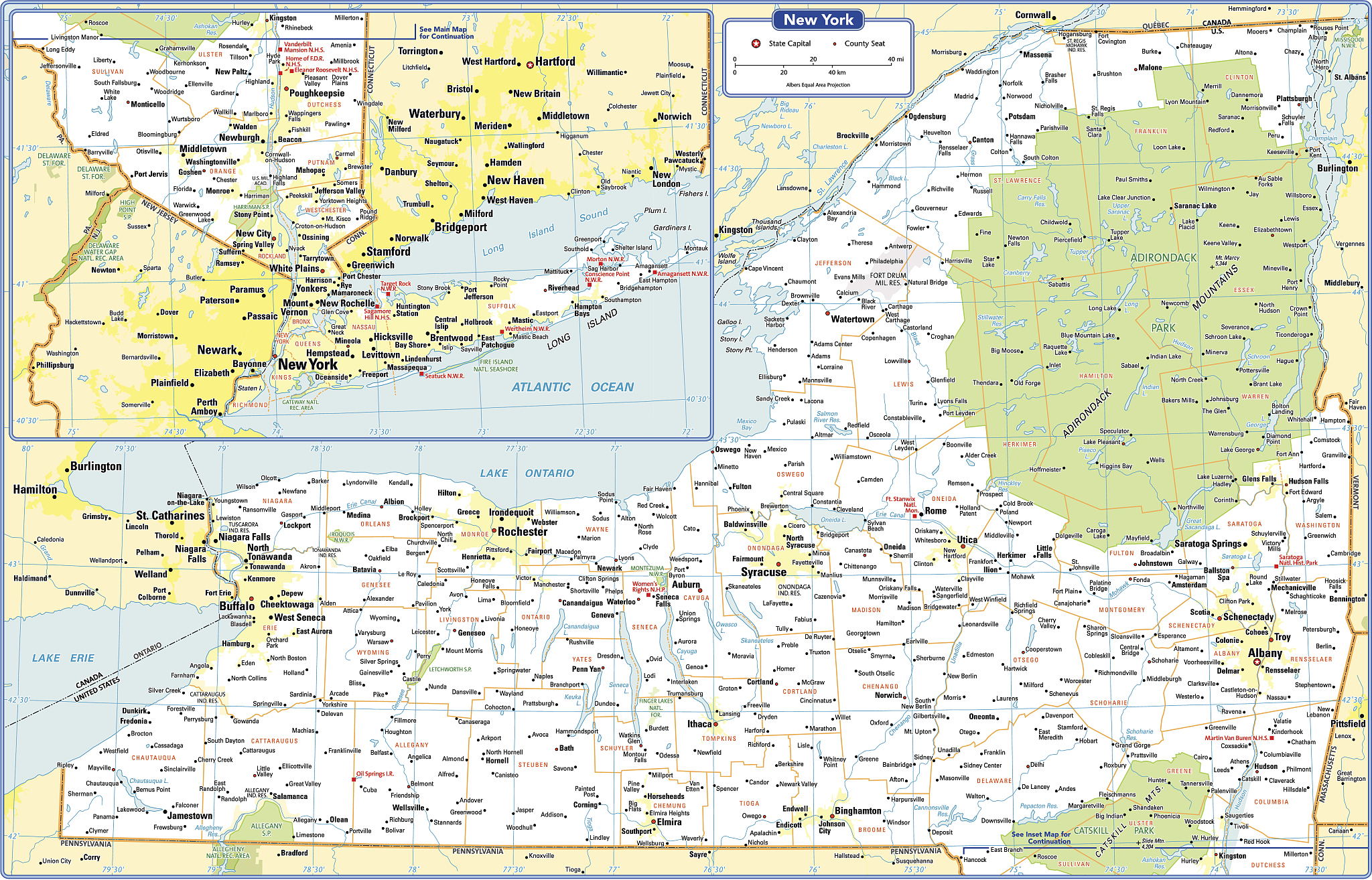 new york state map