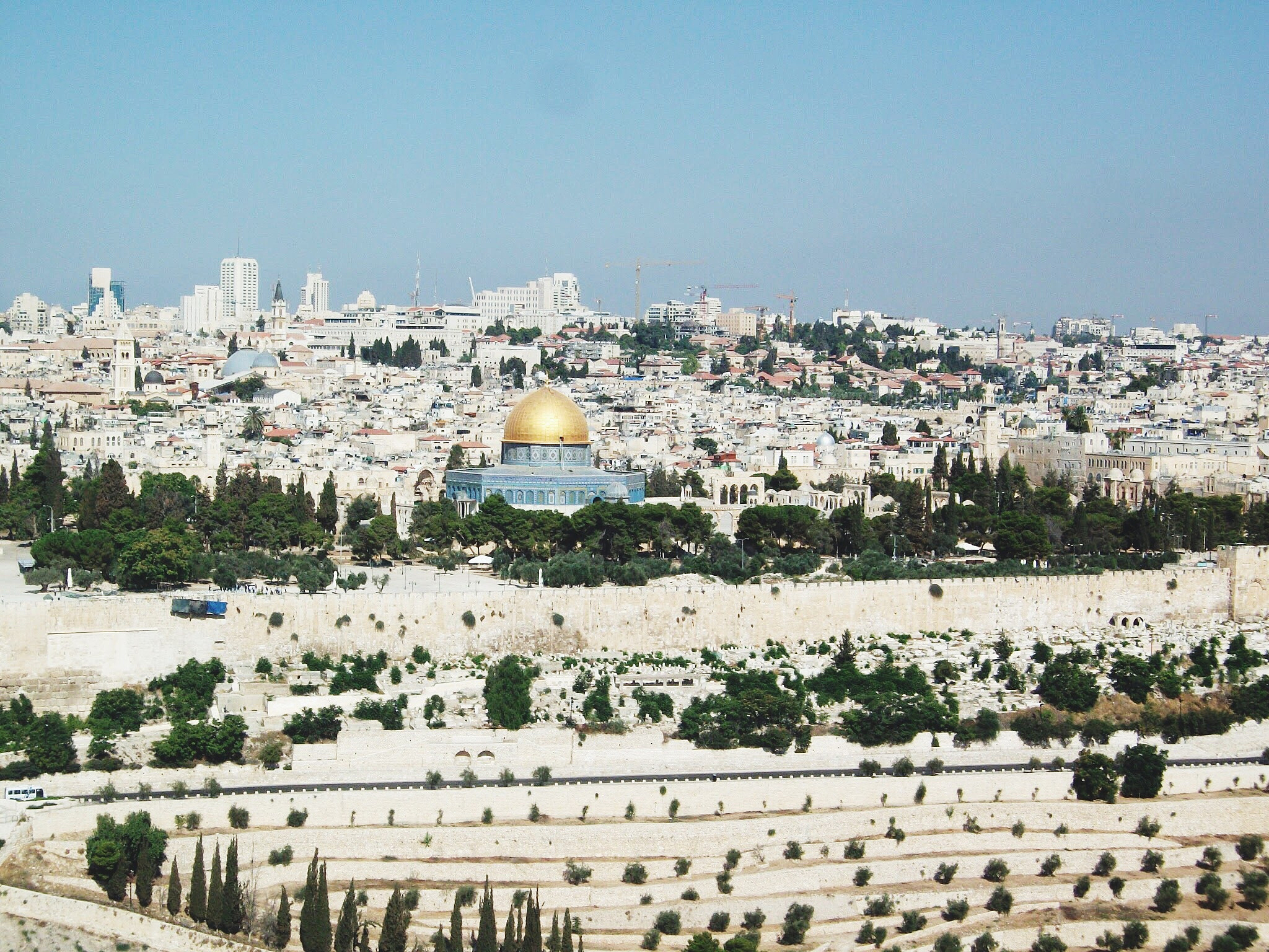 dome of the rock against clear sky