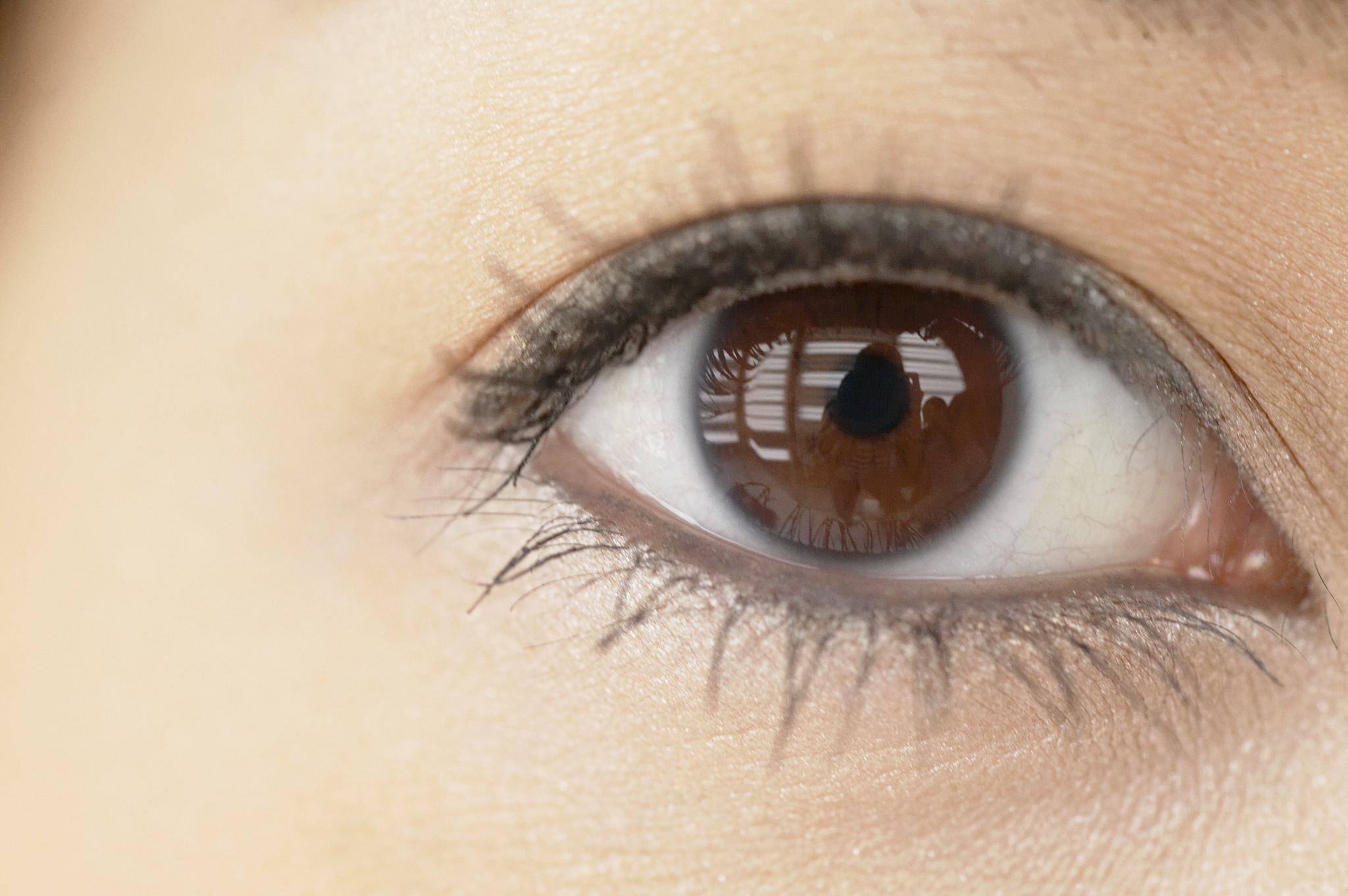 woman's eye, close-up