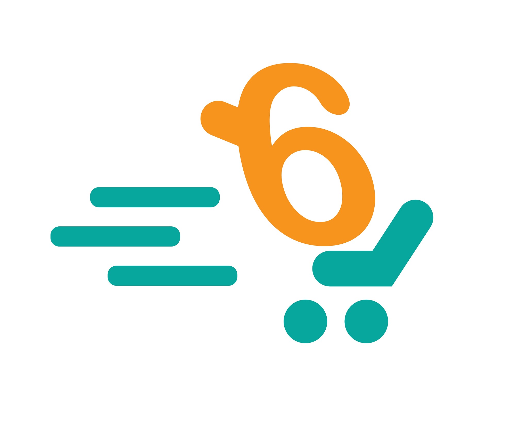 shopping cart icon for 6