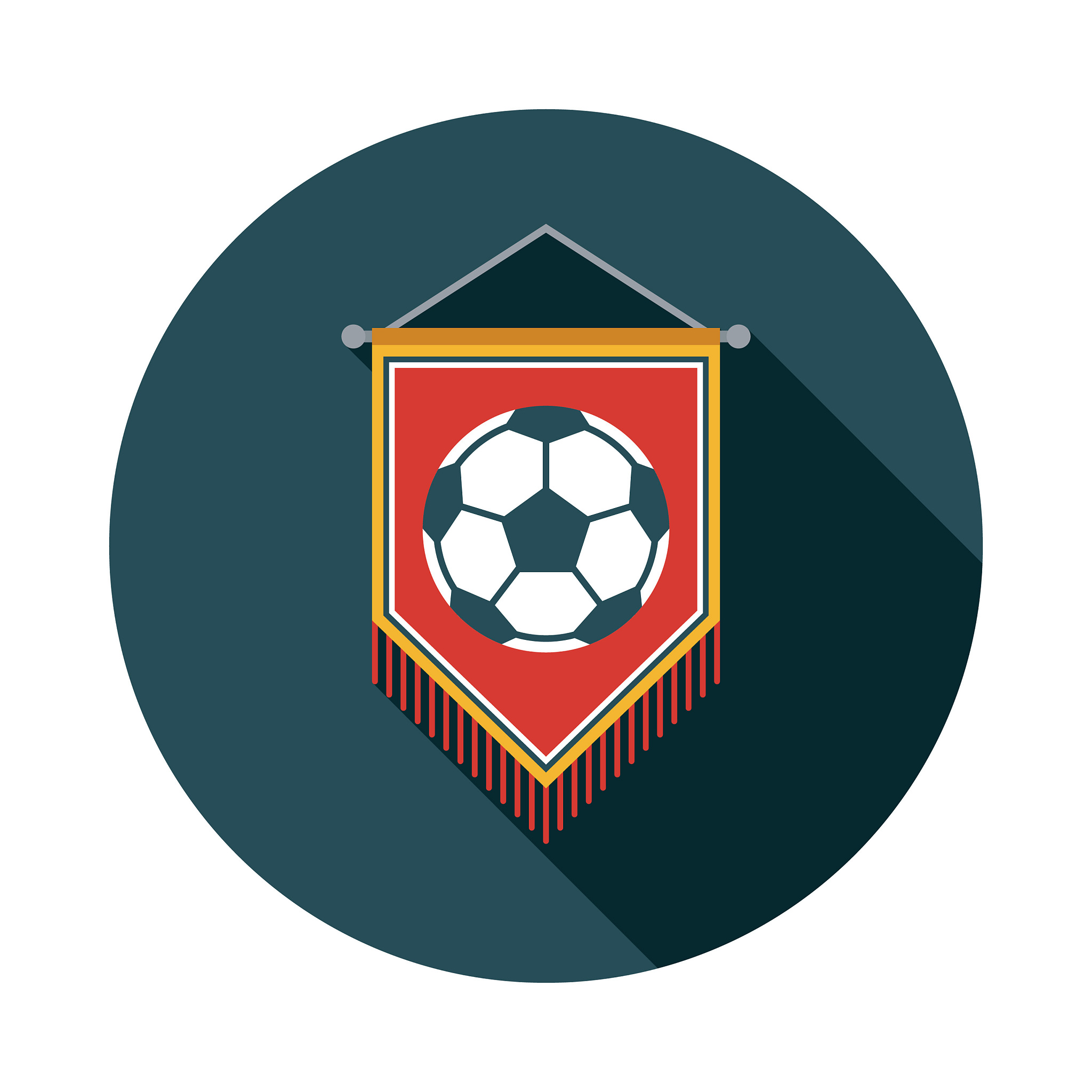 soccer pennant icon