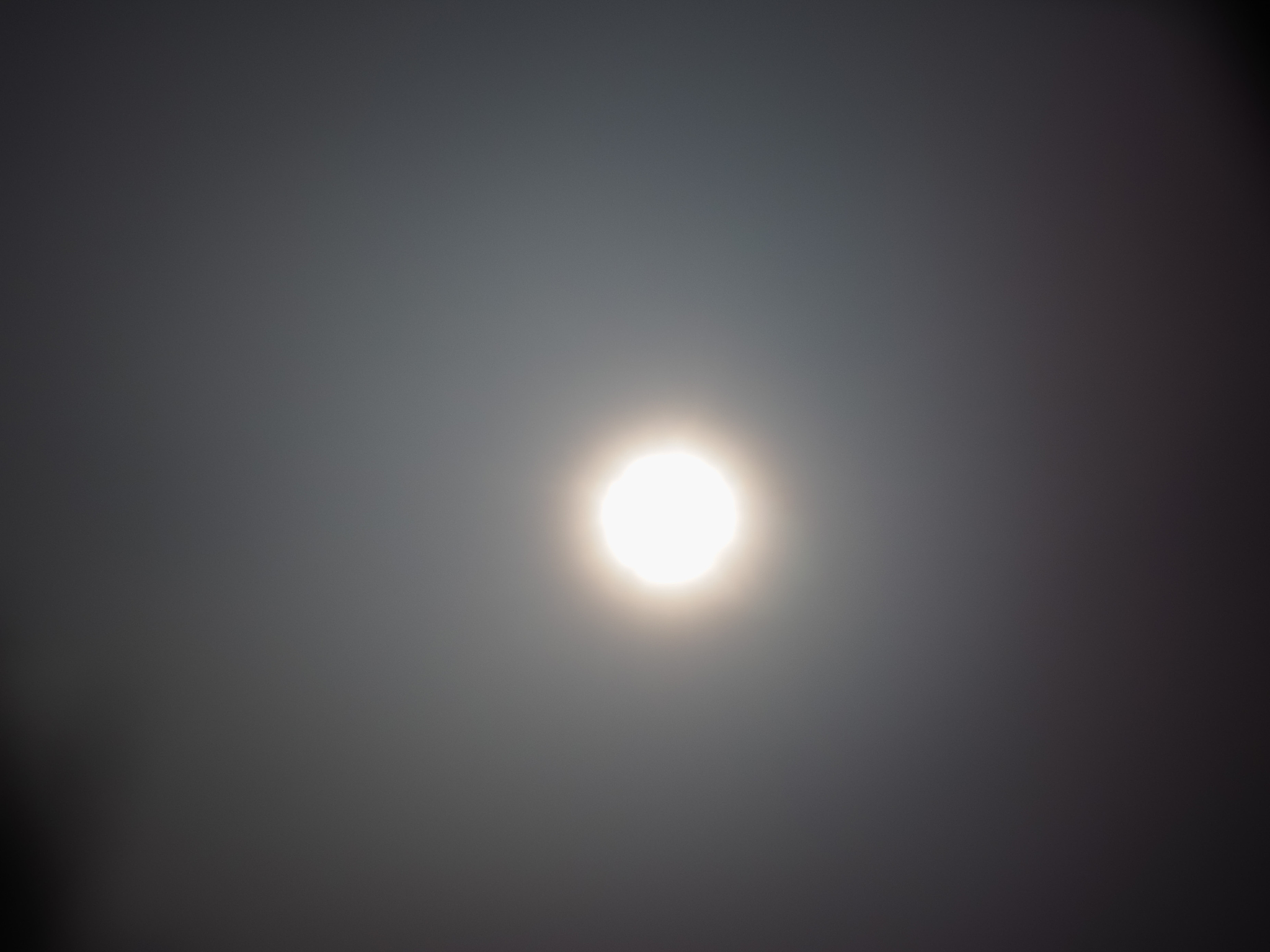 the sun seen with pinhole camera