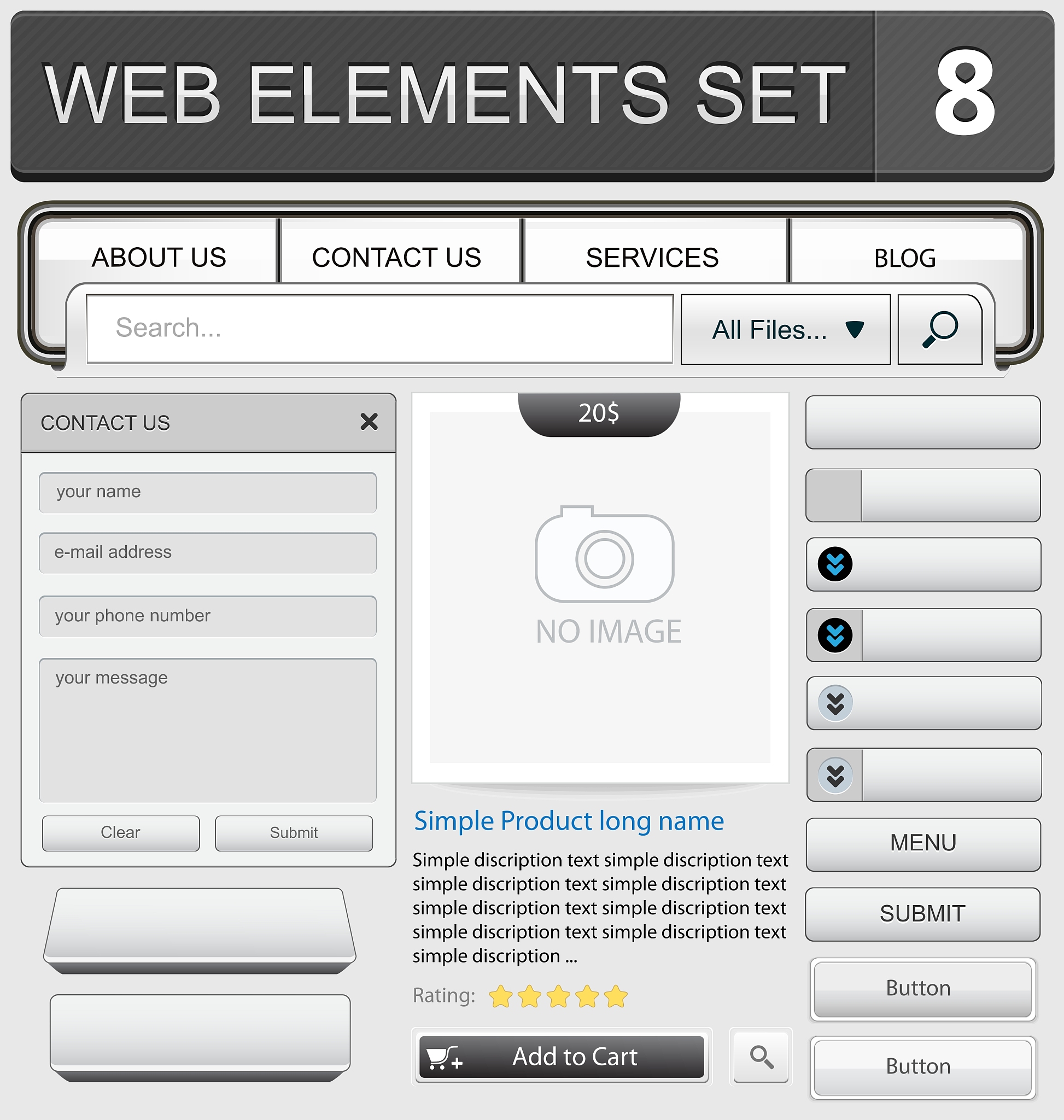 web elements set 8