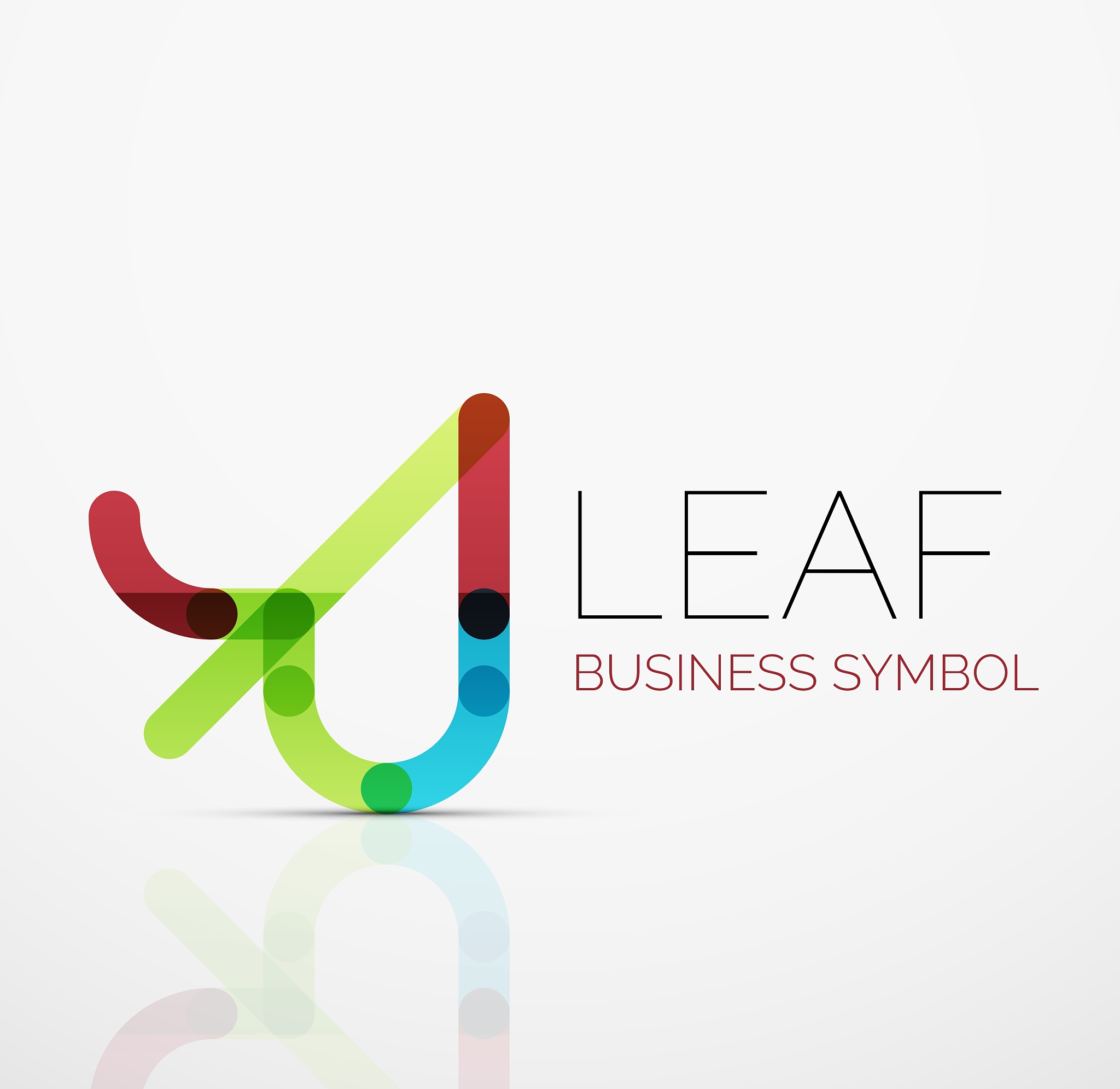 abstract logo idea eco leaf nature plant