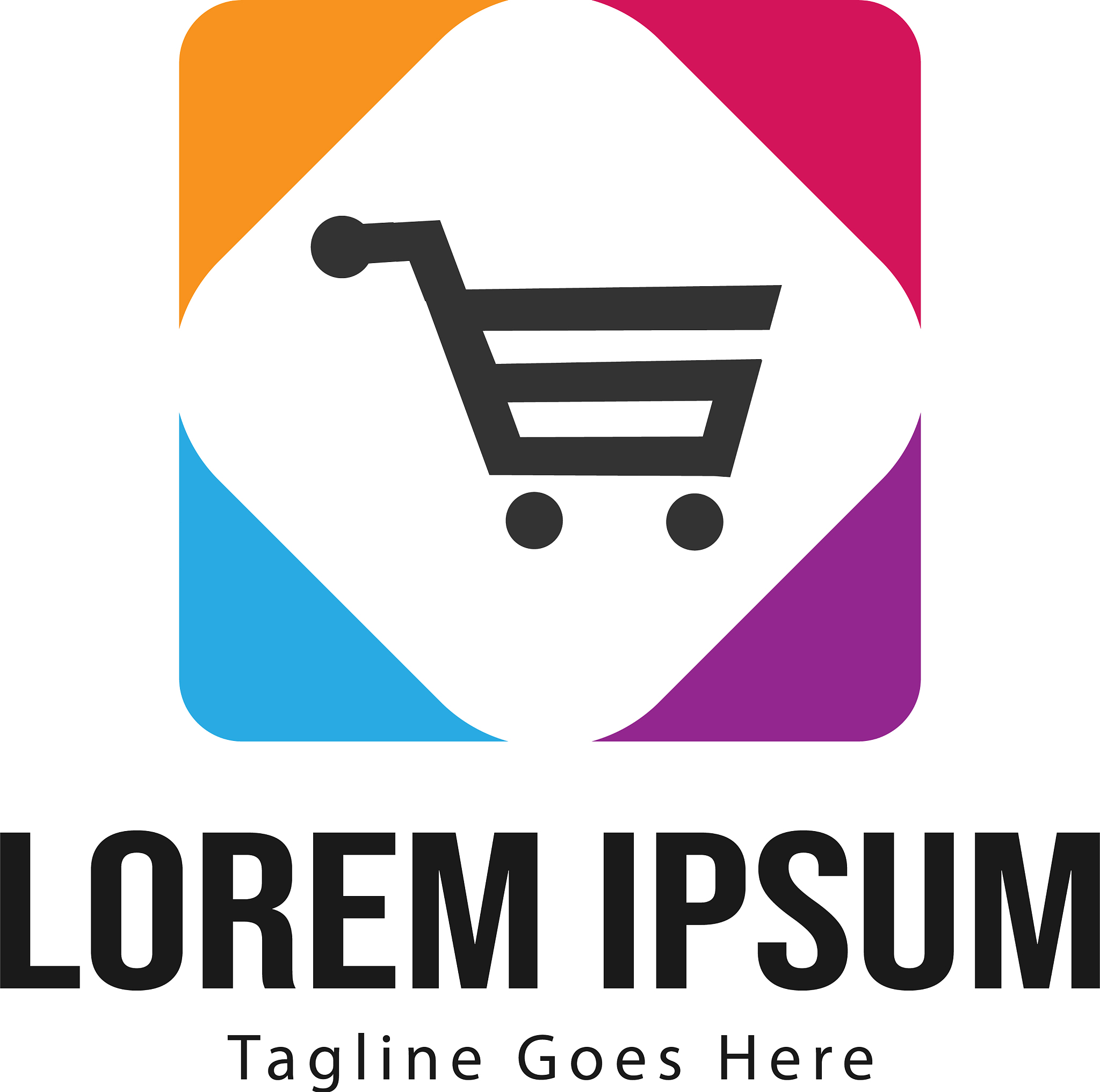 shopping logo template design shopping logo with