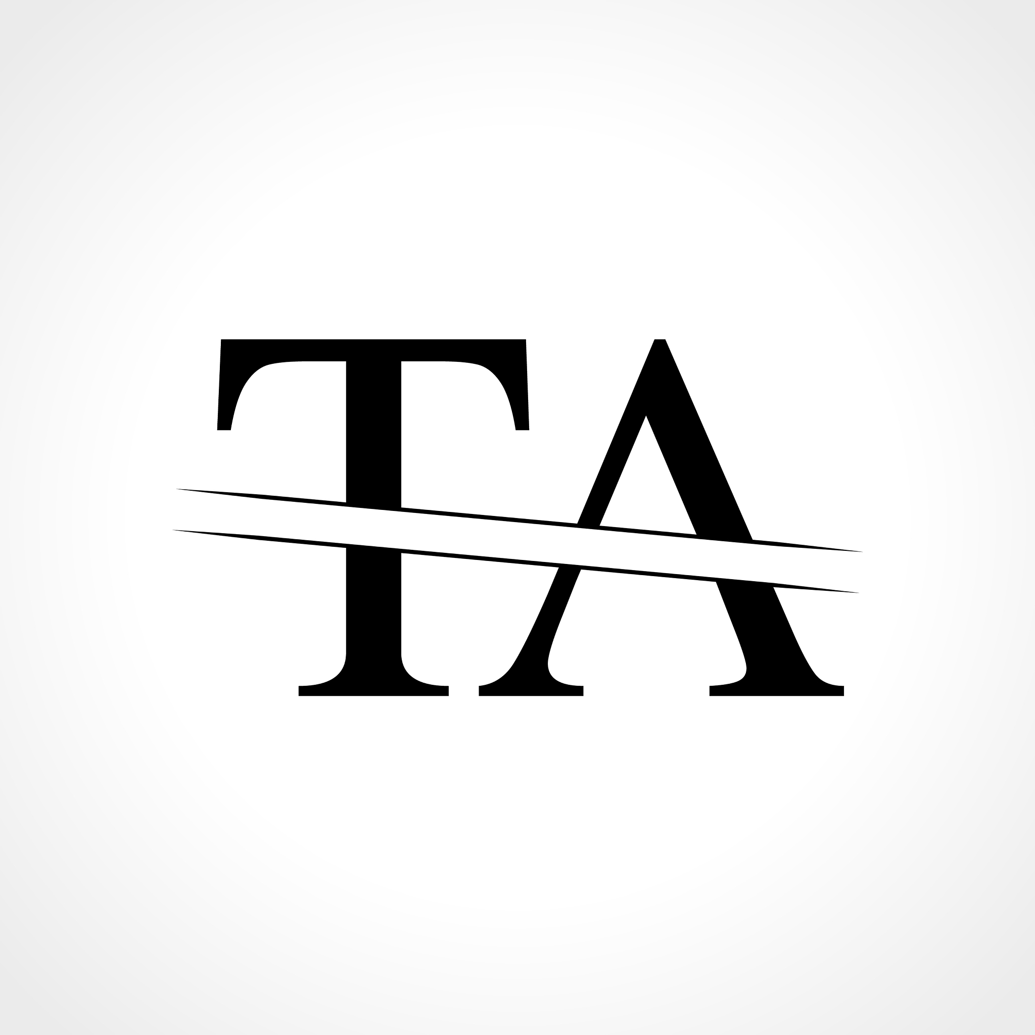 initial letter ta logo design template linked