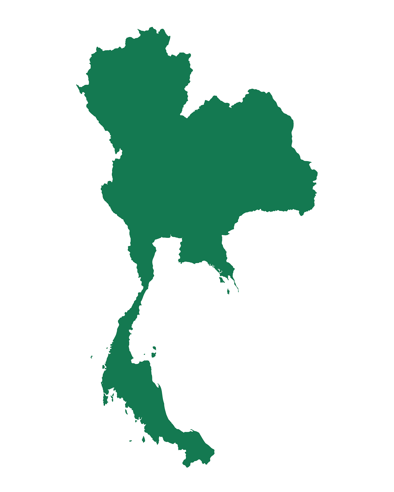 map of thailand