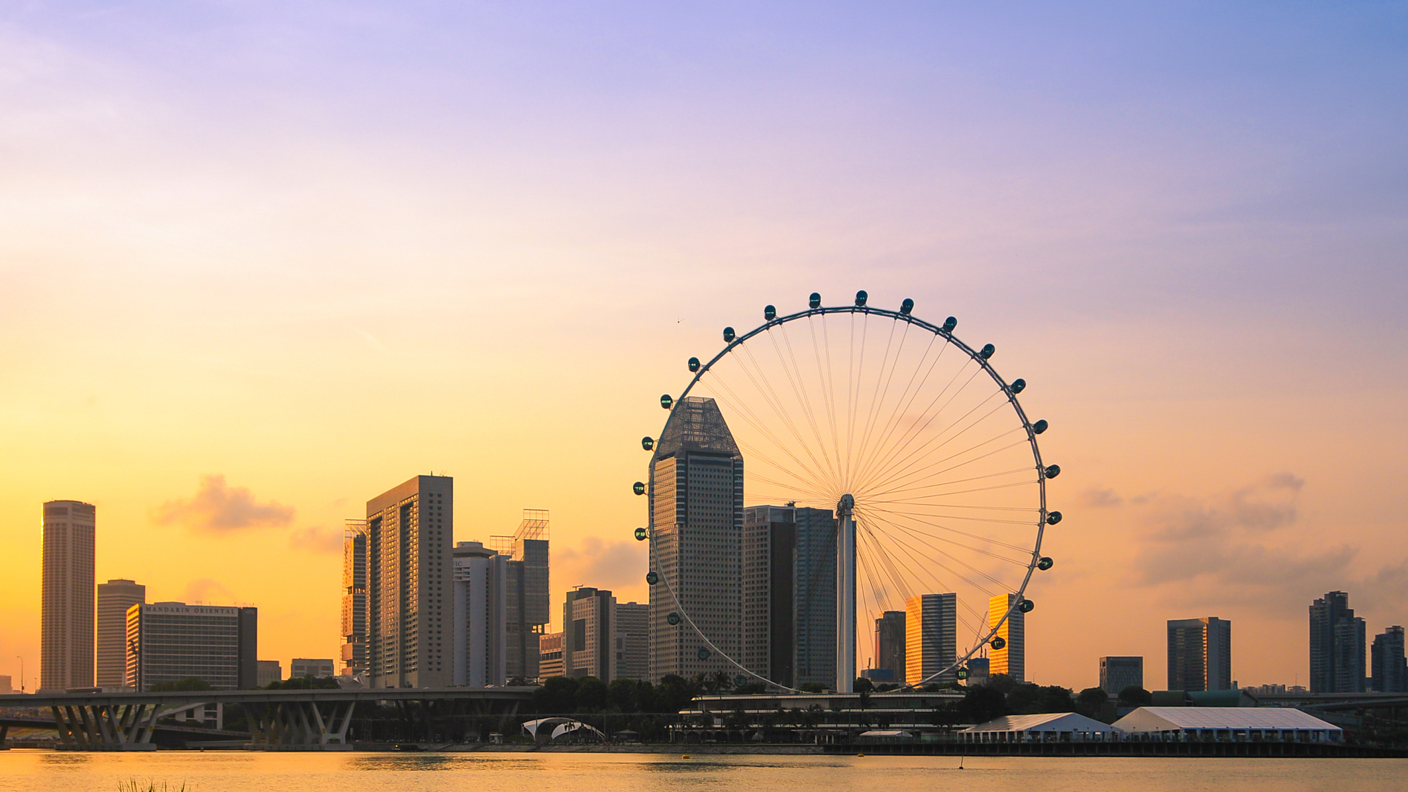 panoramic view urban cityscape in singapore