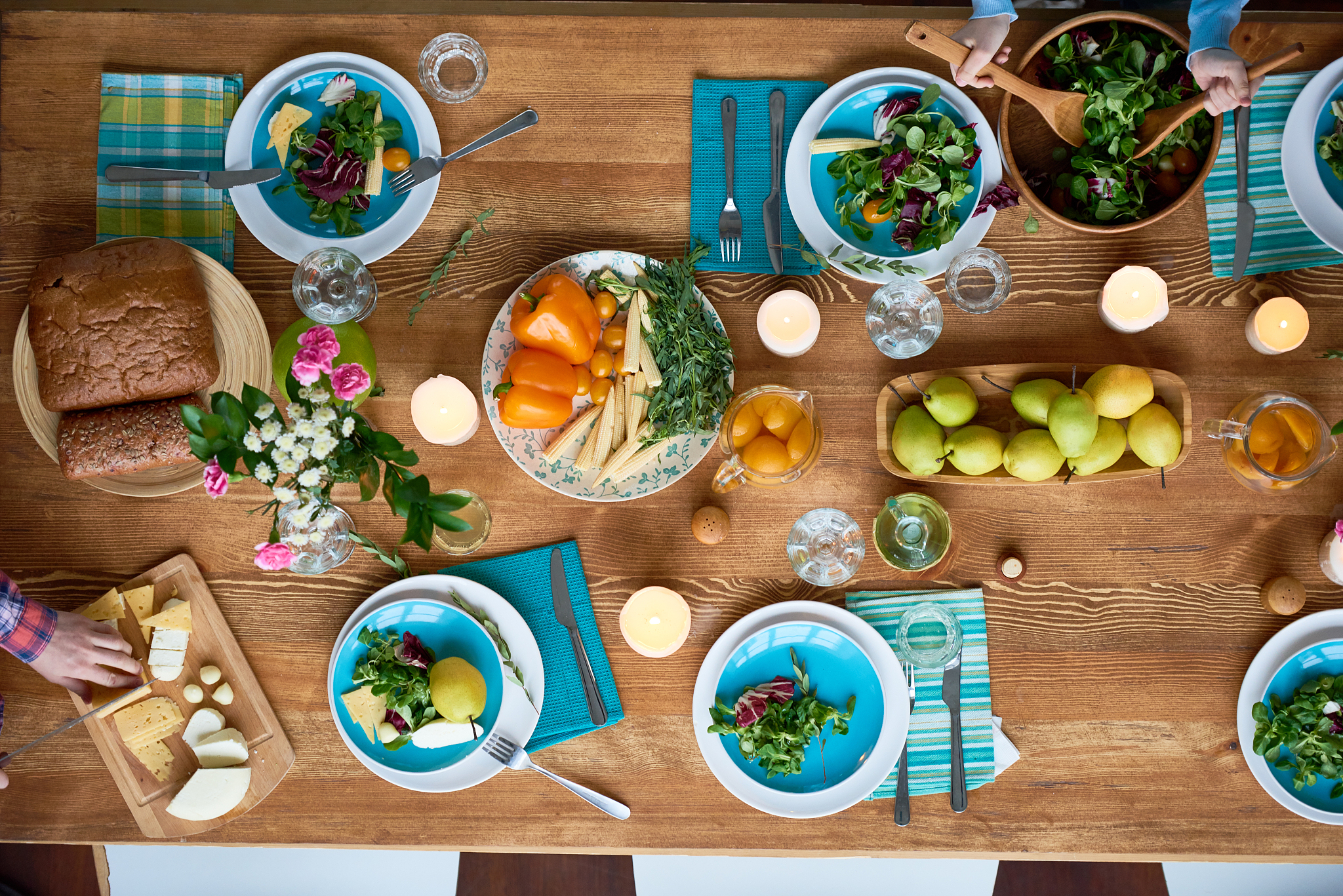 healthy food on table