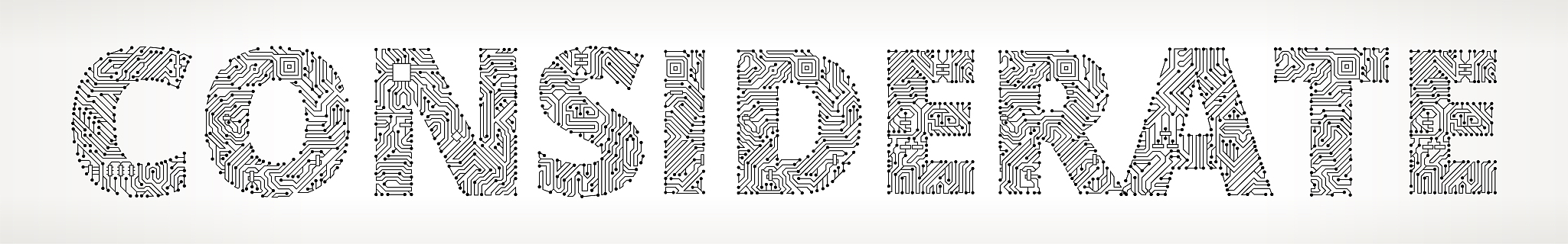considerate circuit board vector buttons.