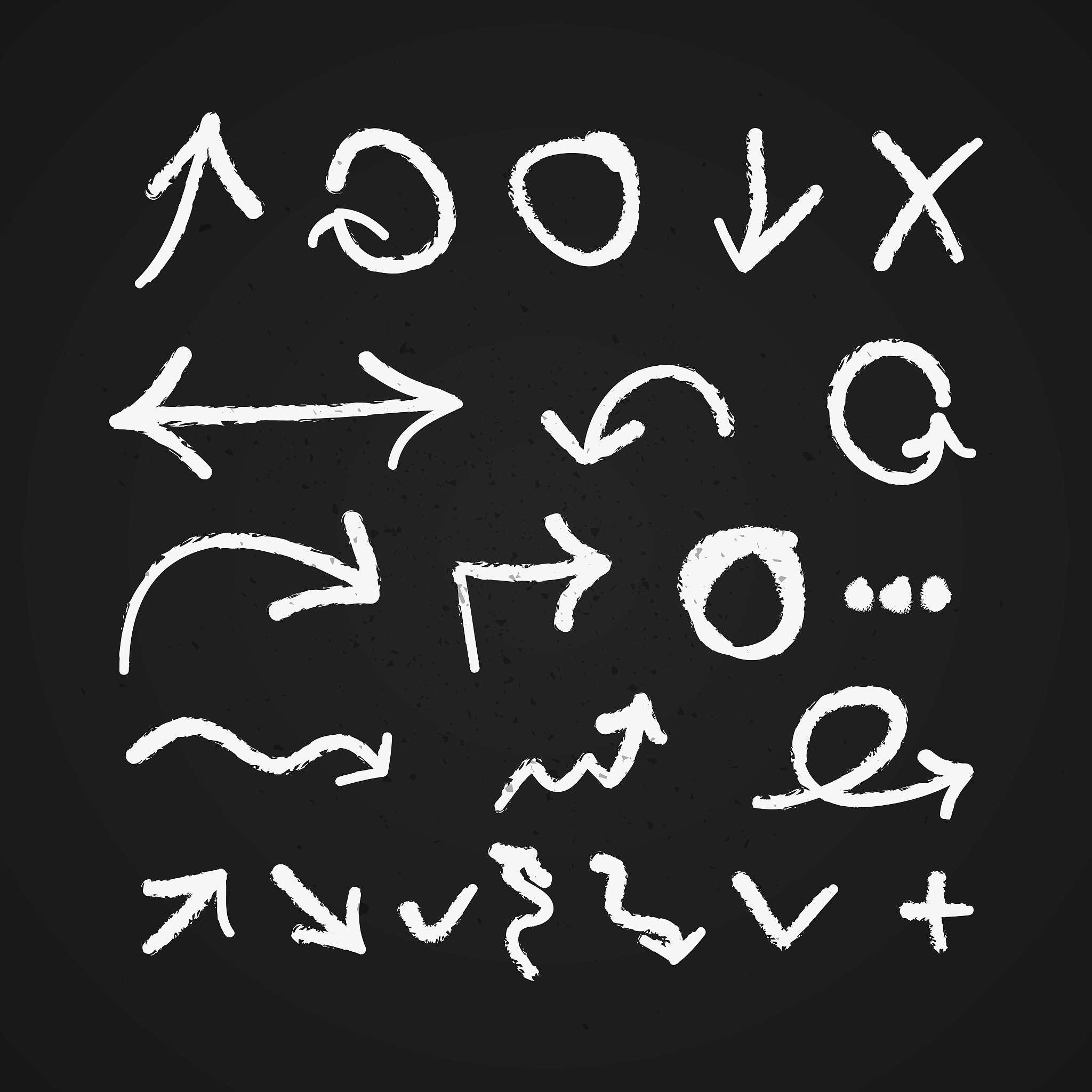 vector handdrawn arrows