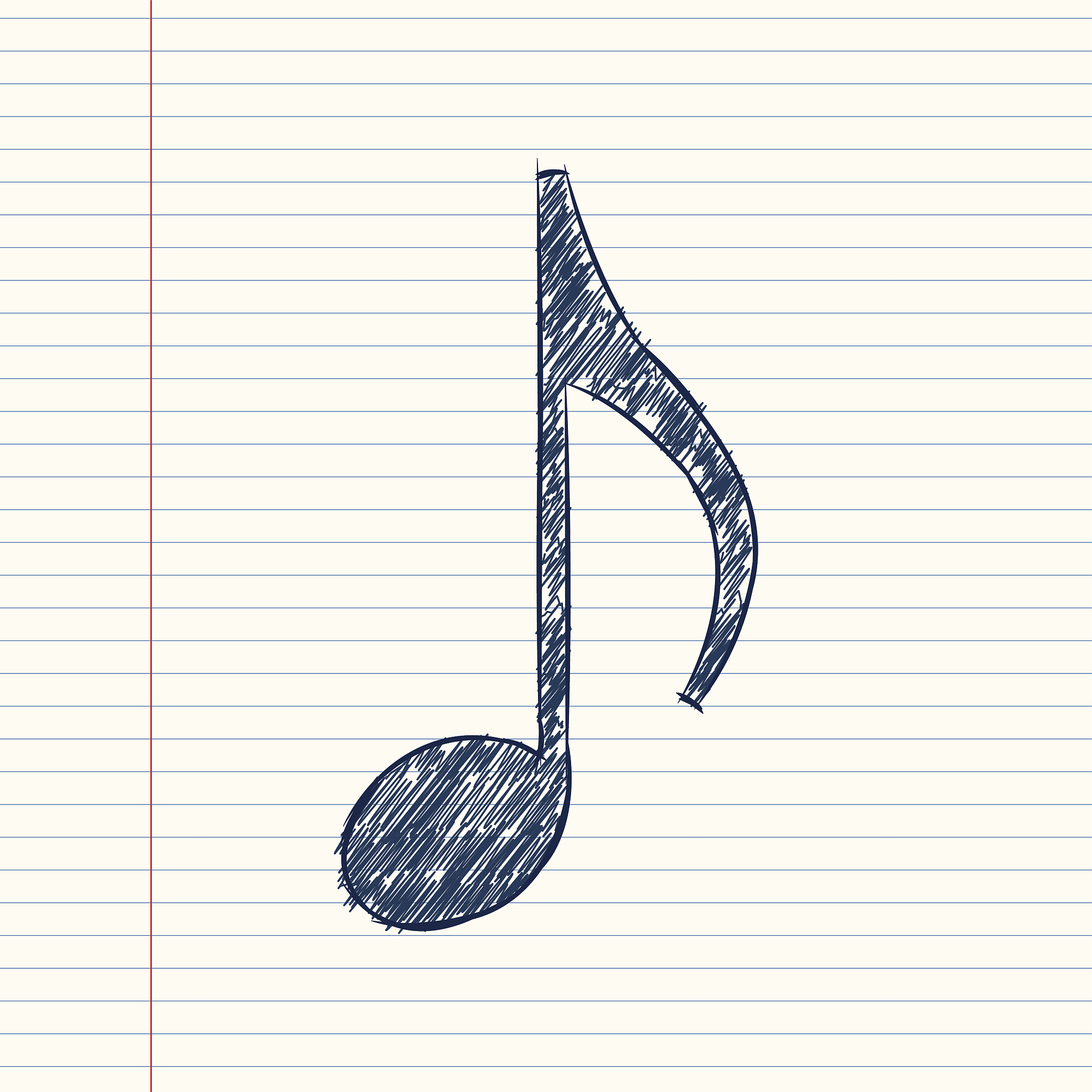 musical note sketch