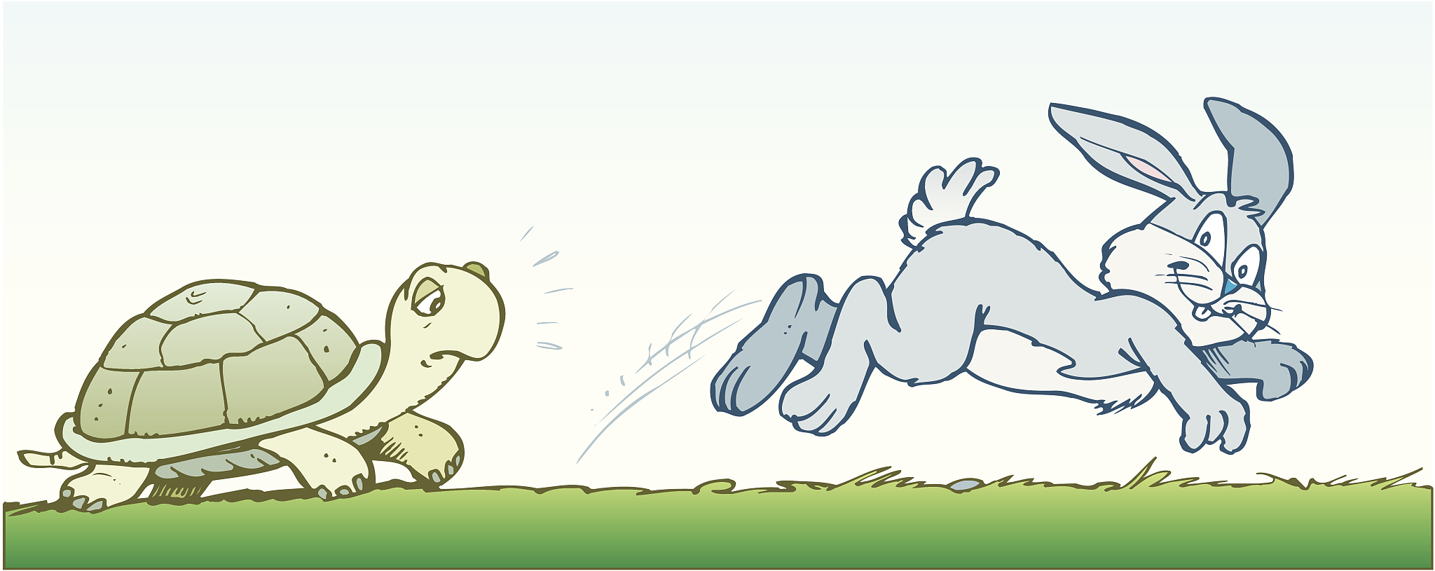乌龟和兔子谁跑的快