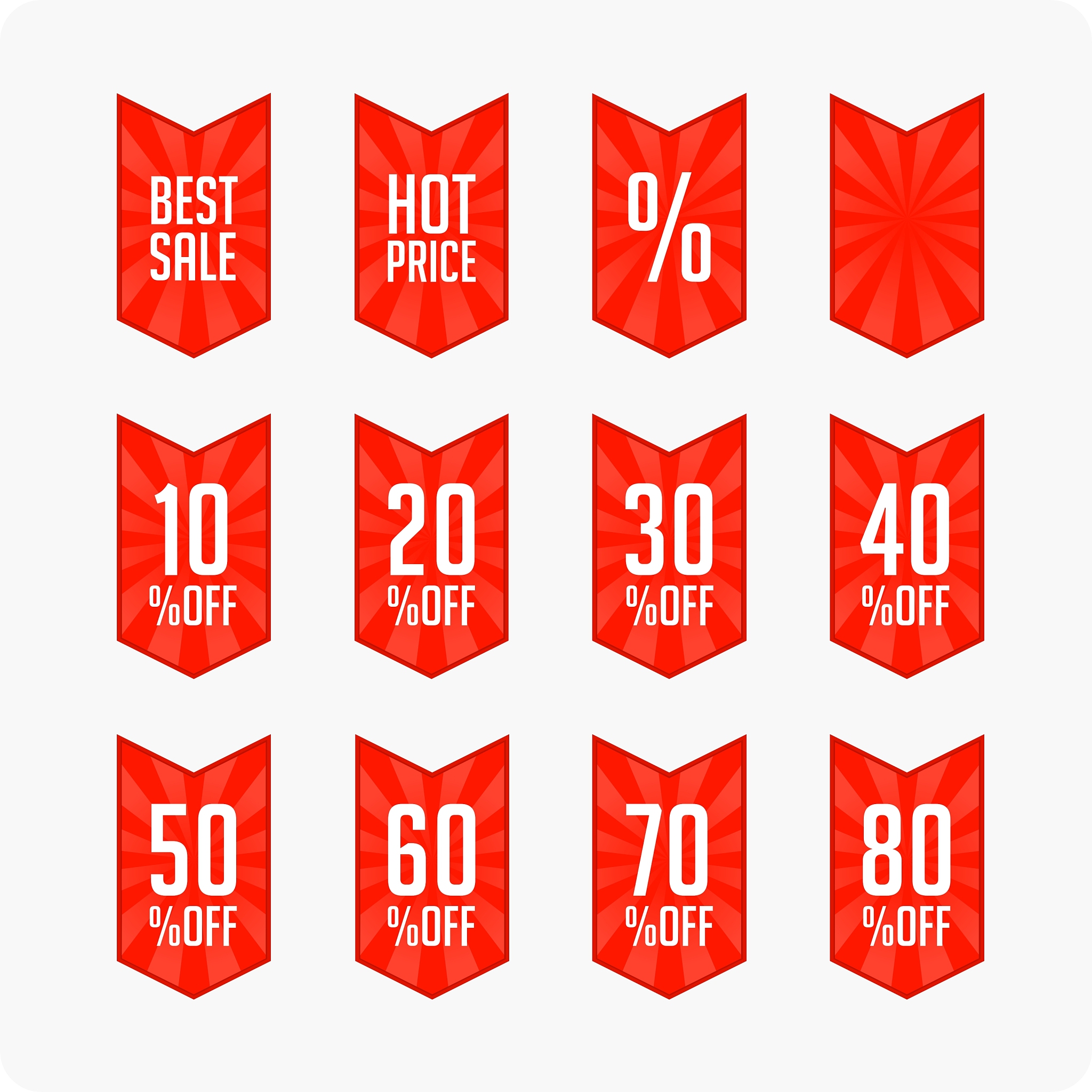 sale discount labels