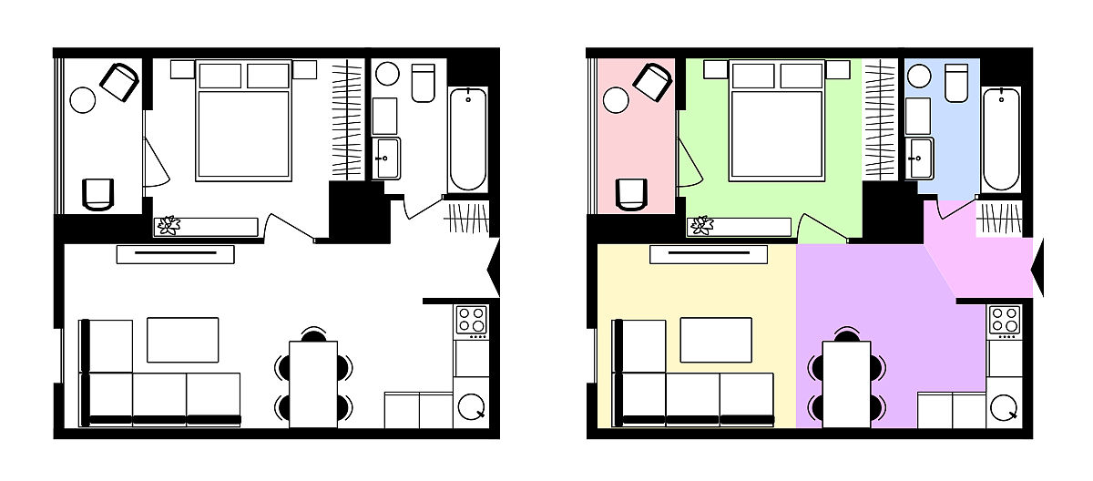 38平米、50平米、68平米、89平米、108平米如何多种组合凑够327平米