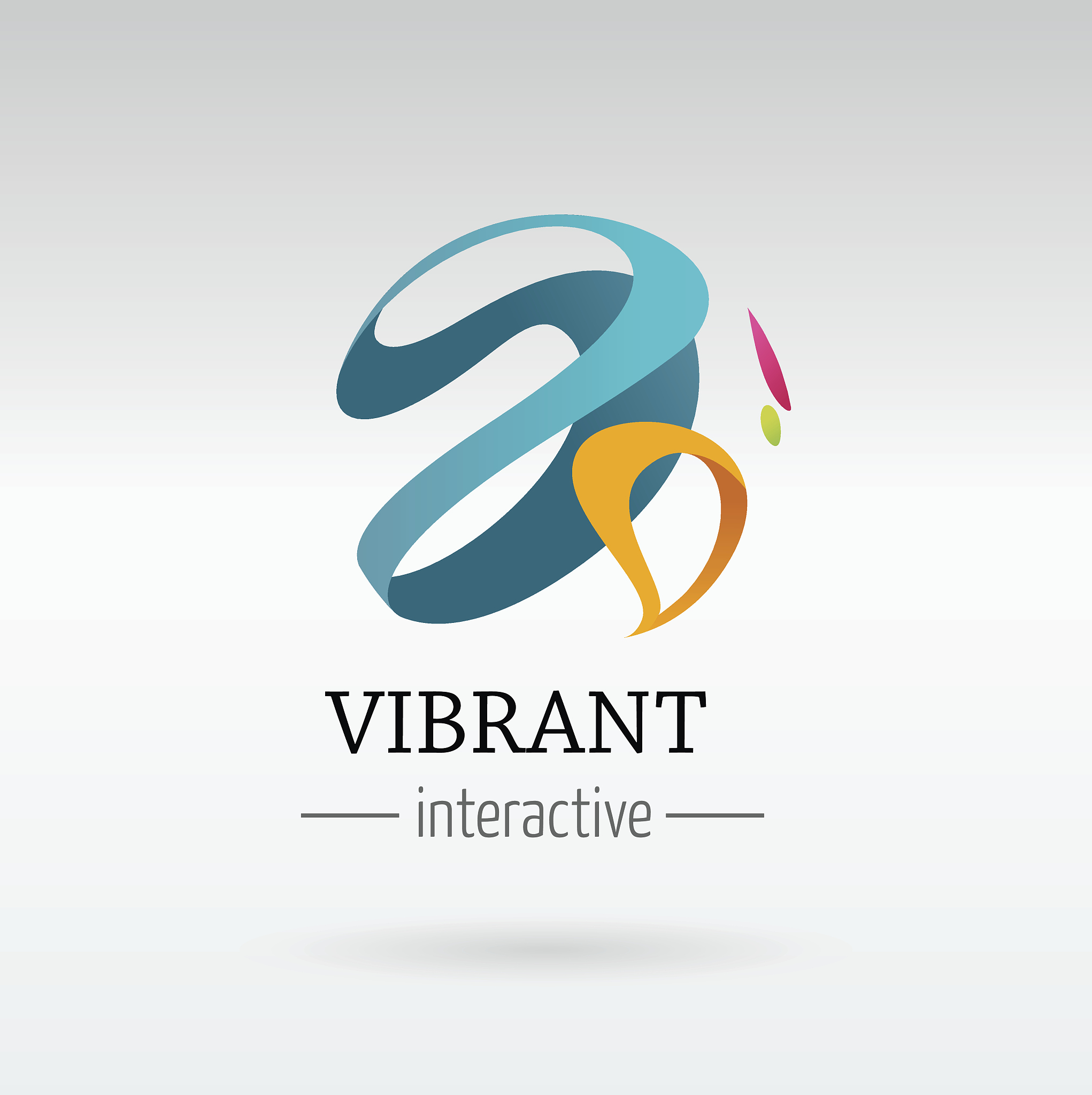 trendy abstract, vibrant and colorful icon, element