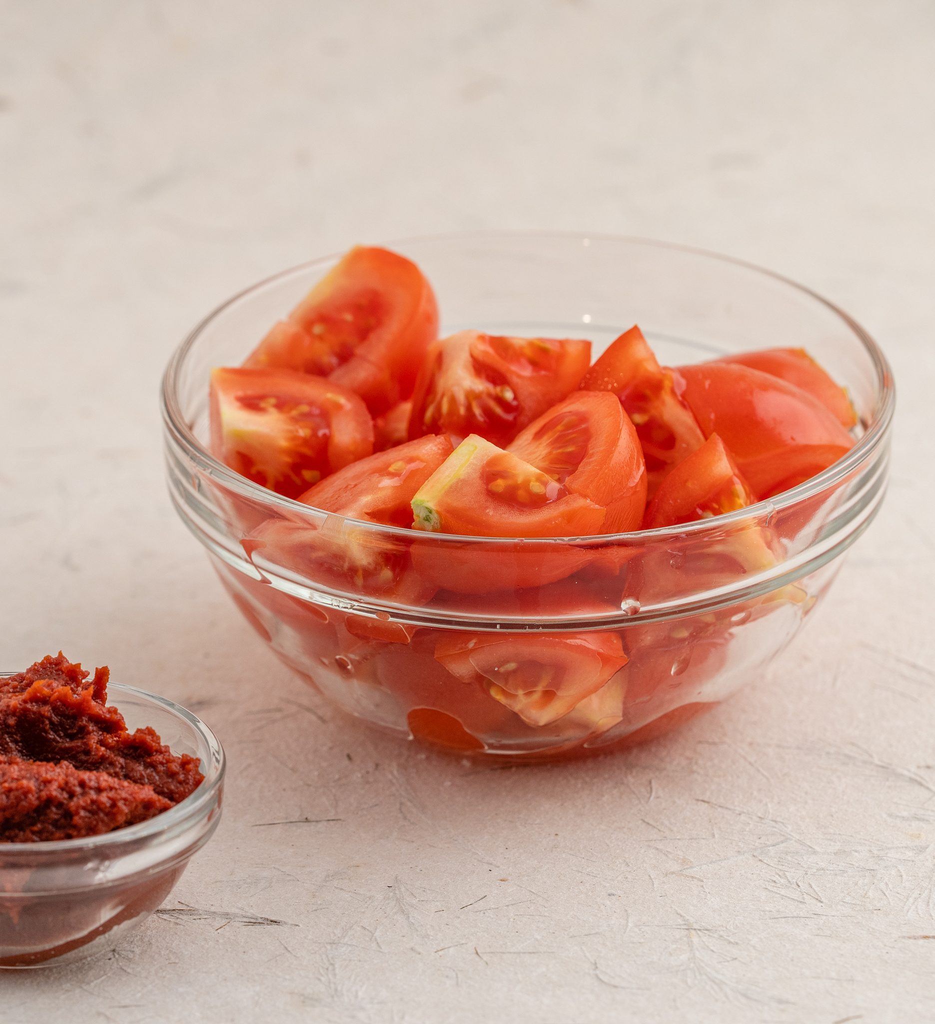 tomato paste and chopped tomatoes