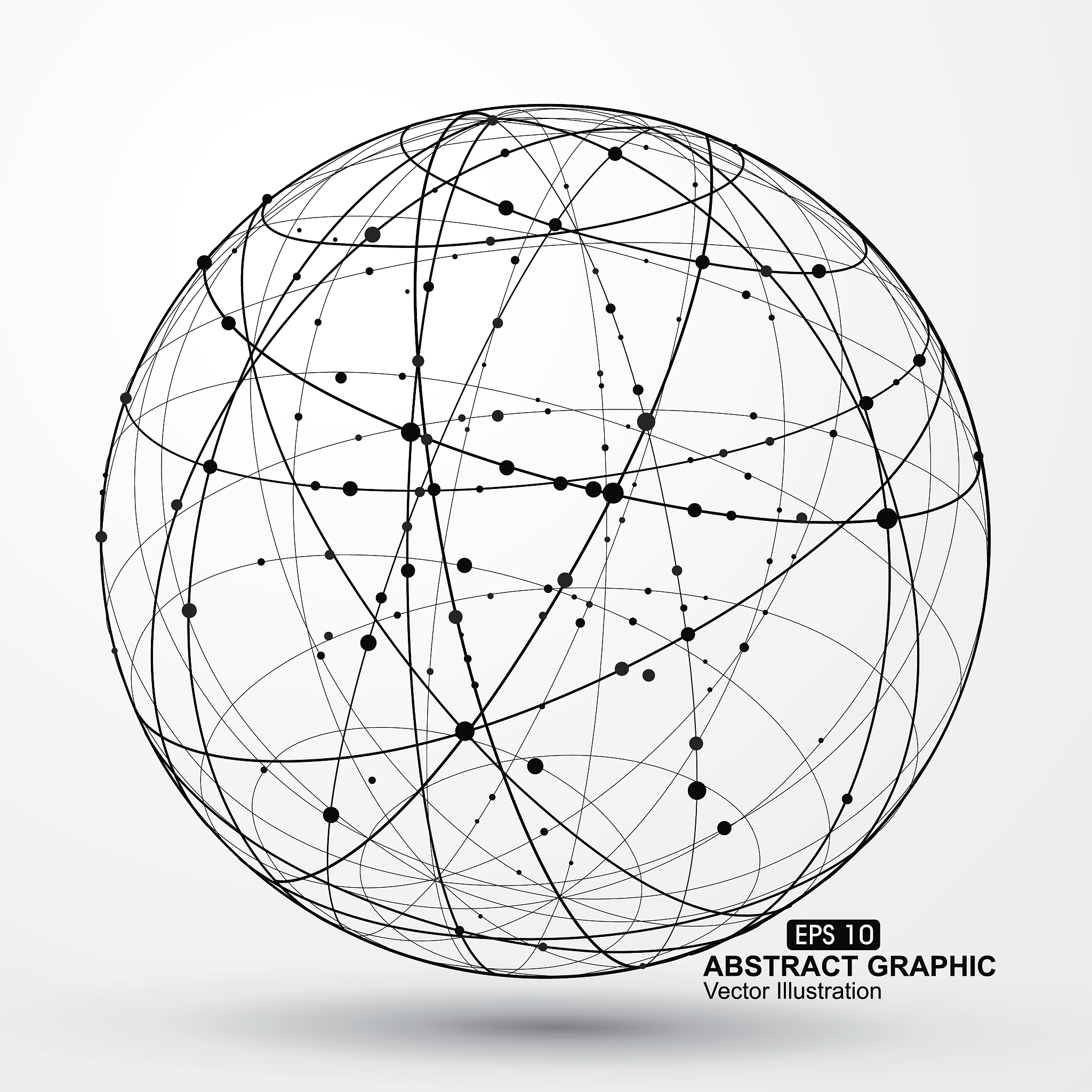 point and curve constructed the sphere wireframe.