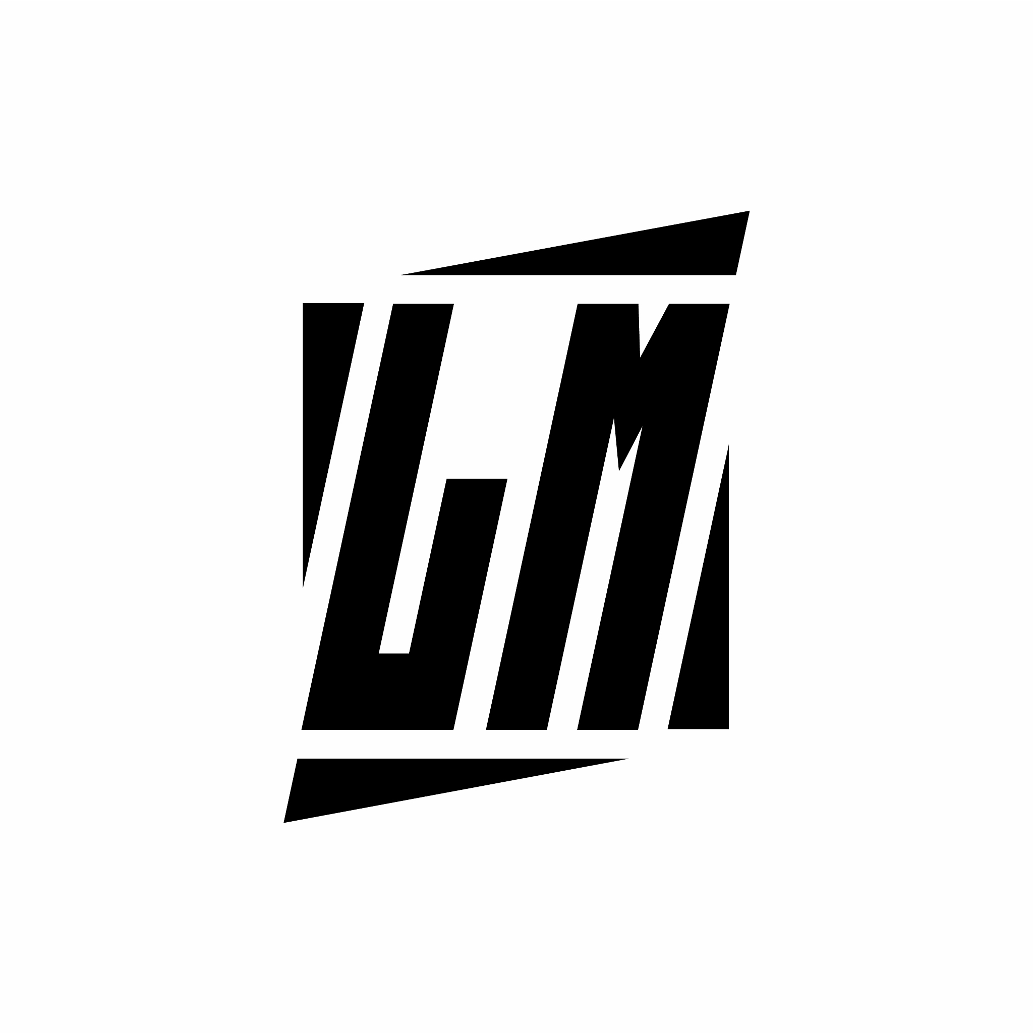 lm logo monogram with modern style concept design