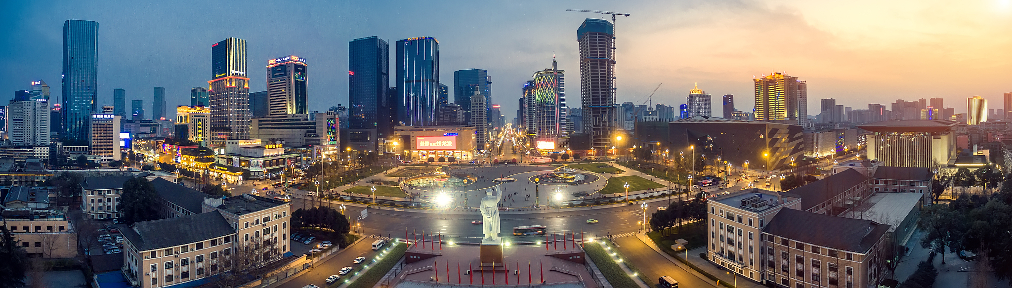 成都天府广场夜景