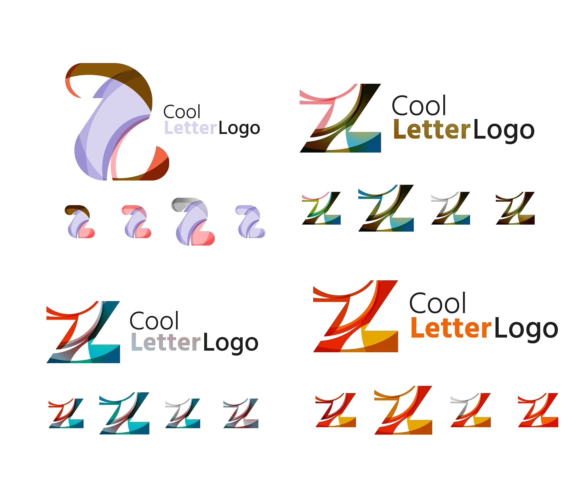 letter business emblem collection