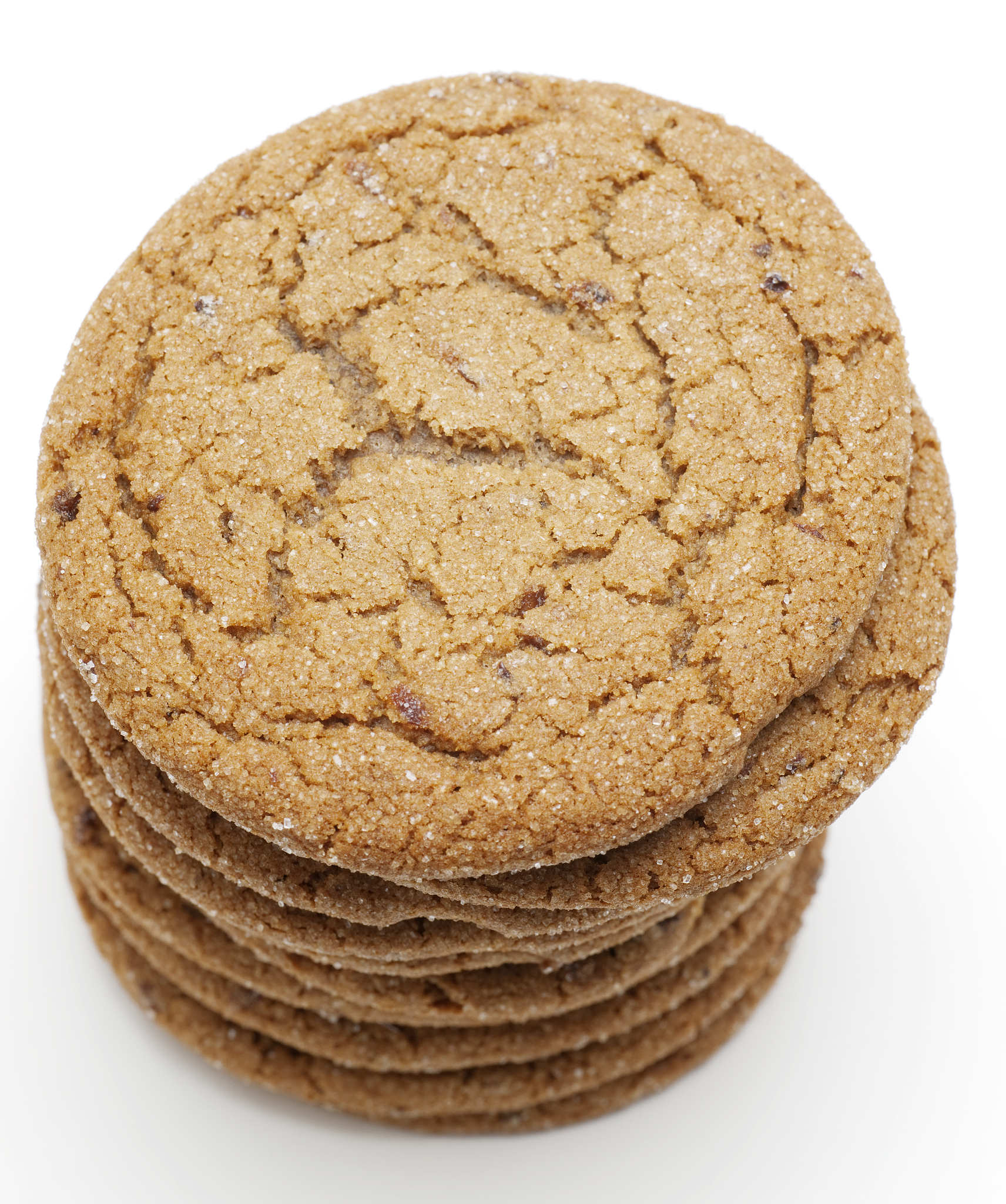 stack of molasses cookies