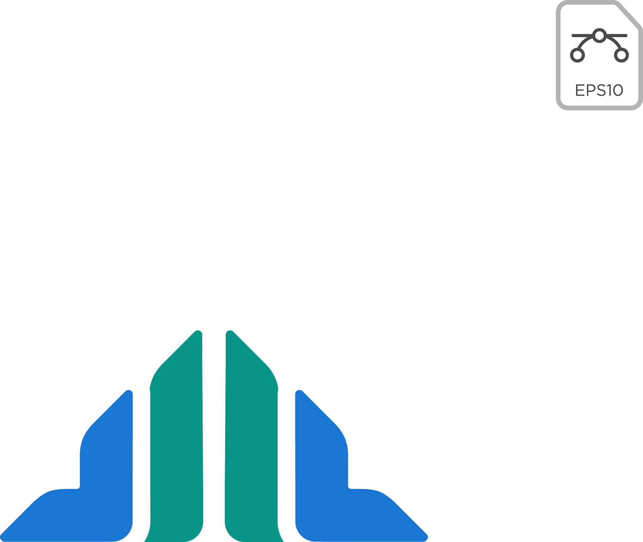 chart logo icon abstract design element isolated