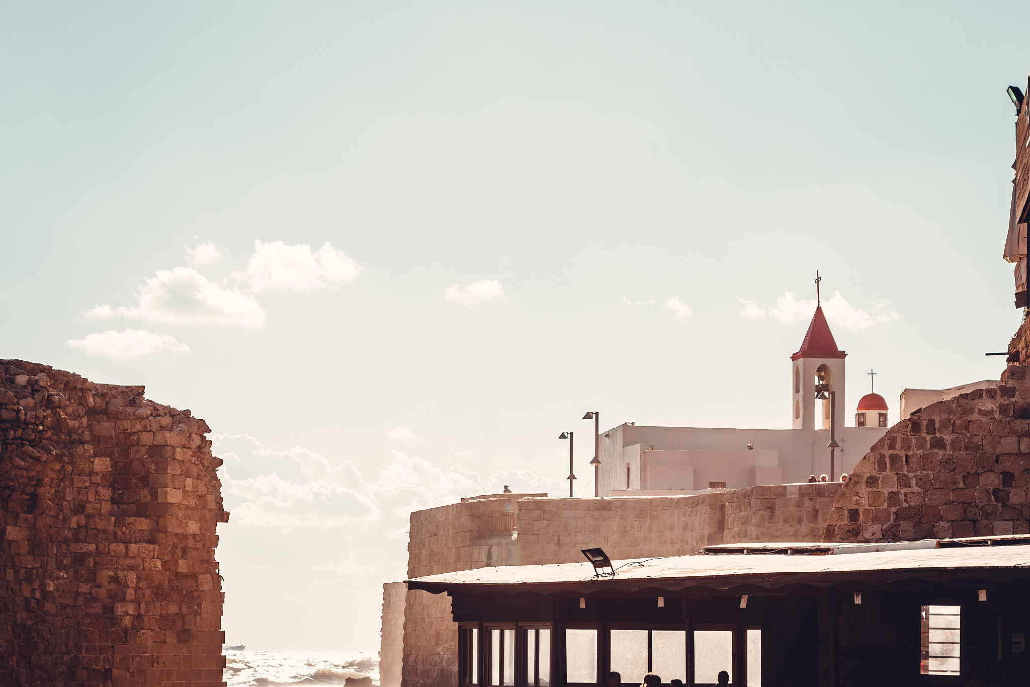 acco old town surrounding walls