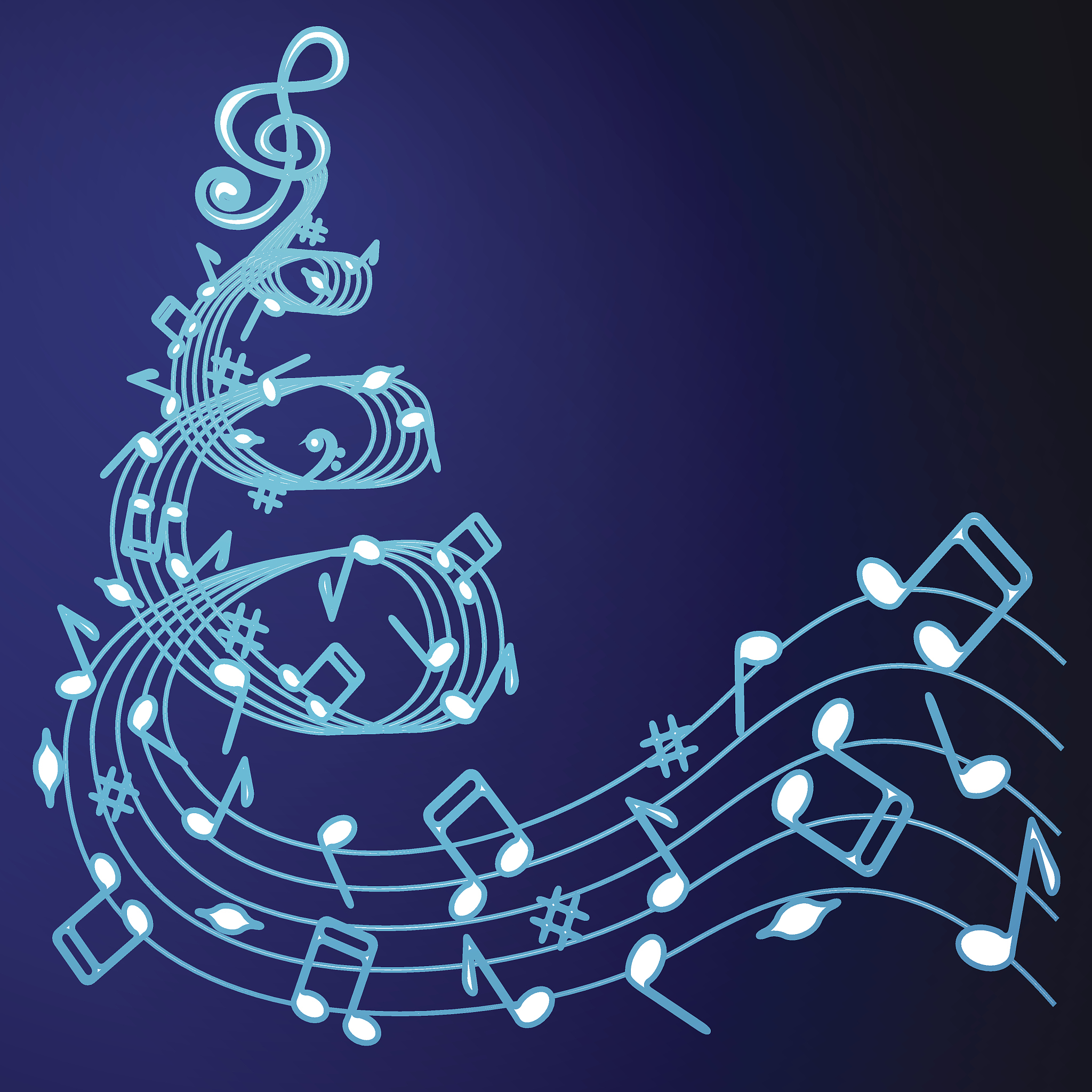 christmas tree of music .