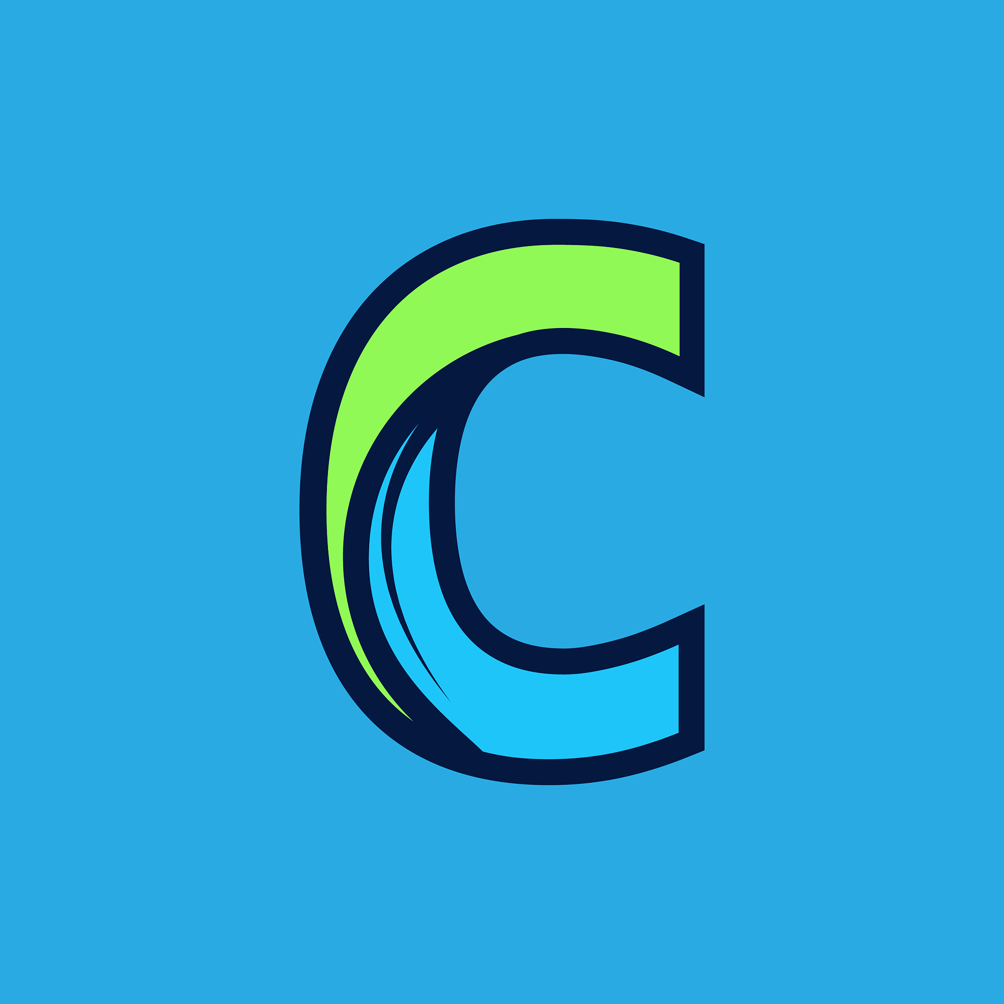 initial letter c modern logo template for company