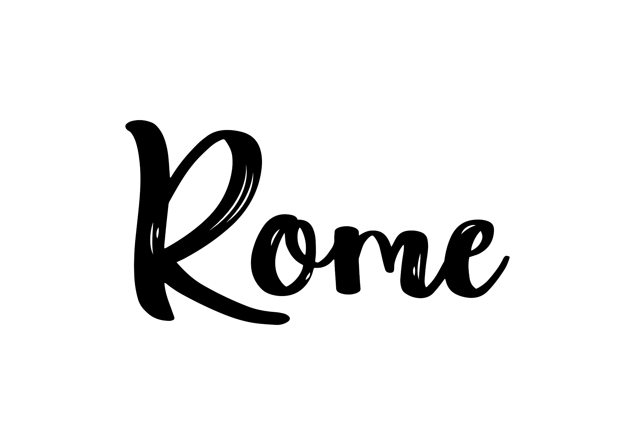 rome italy hand-lettering calligraphy
