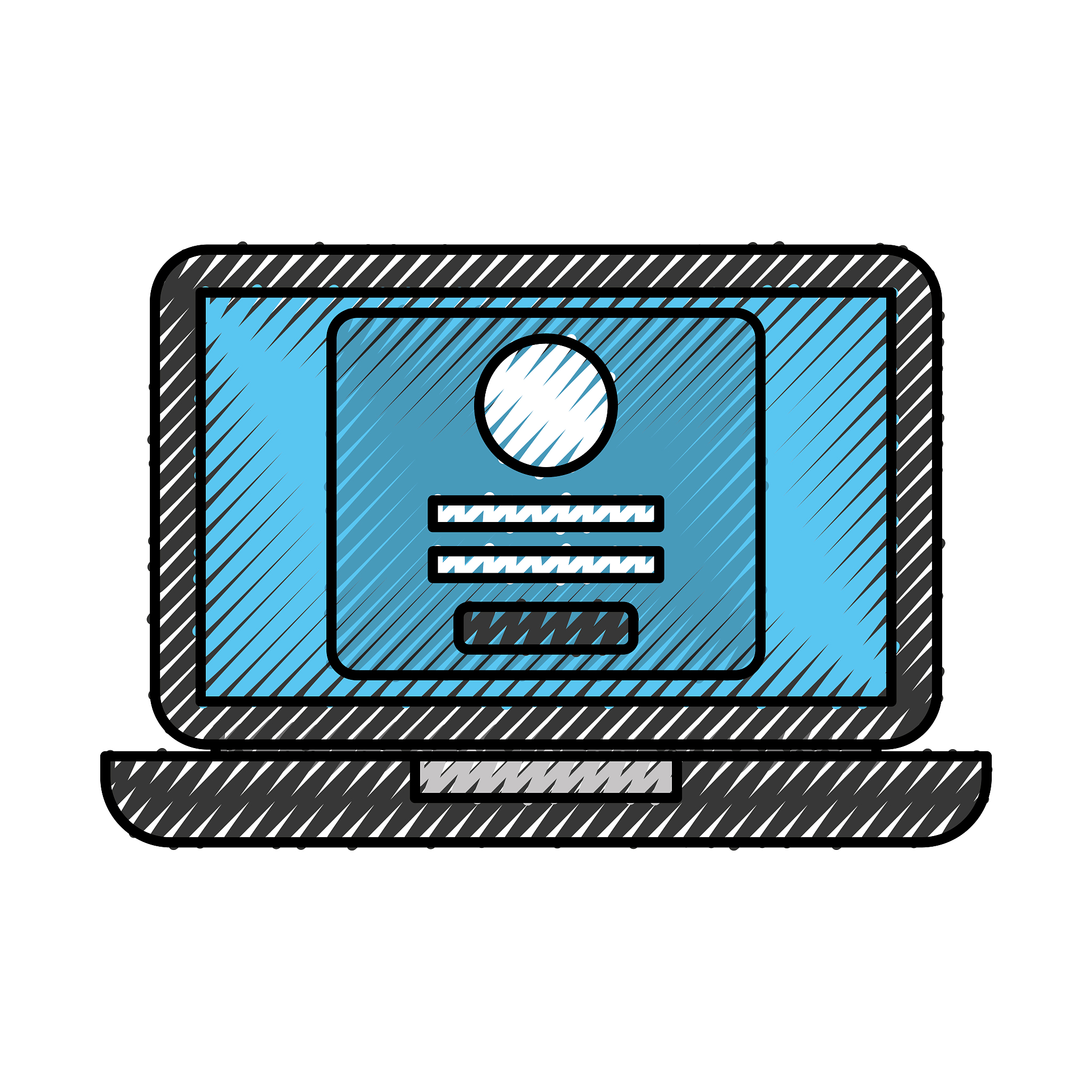 laptop computer di<strong>g</strong>ital loging access web