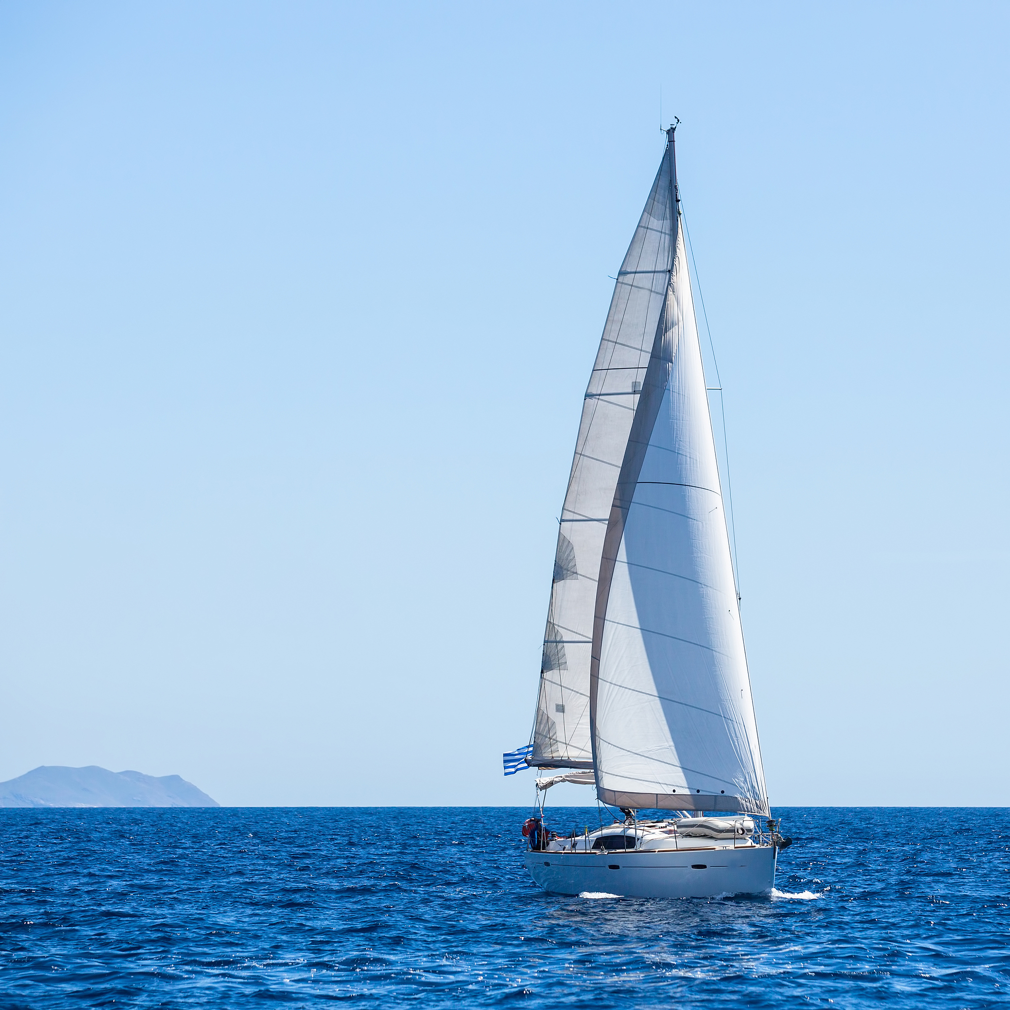 sailing in the wind through the waves. luxury yachts.