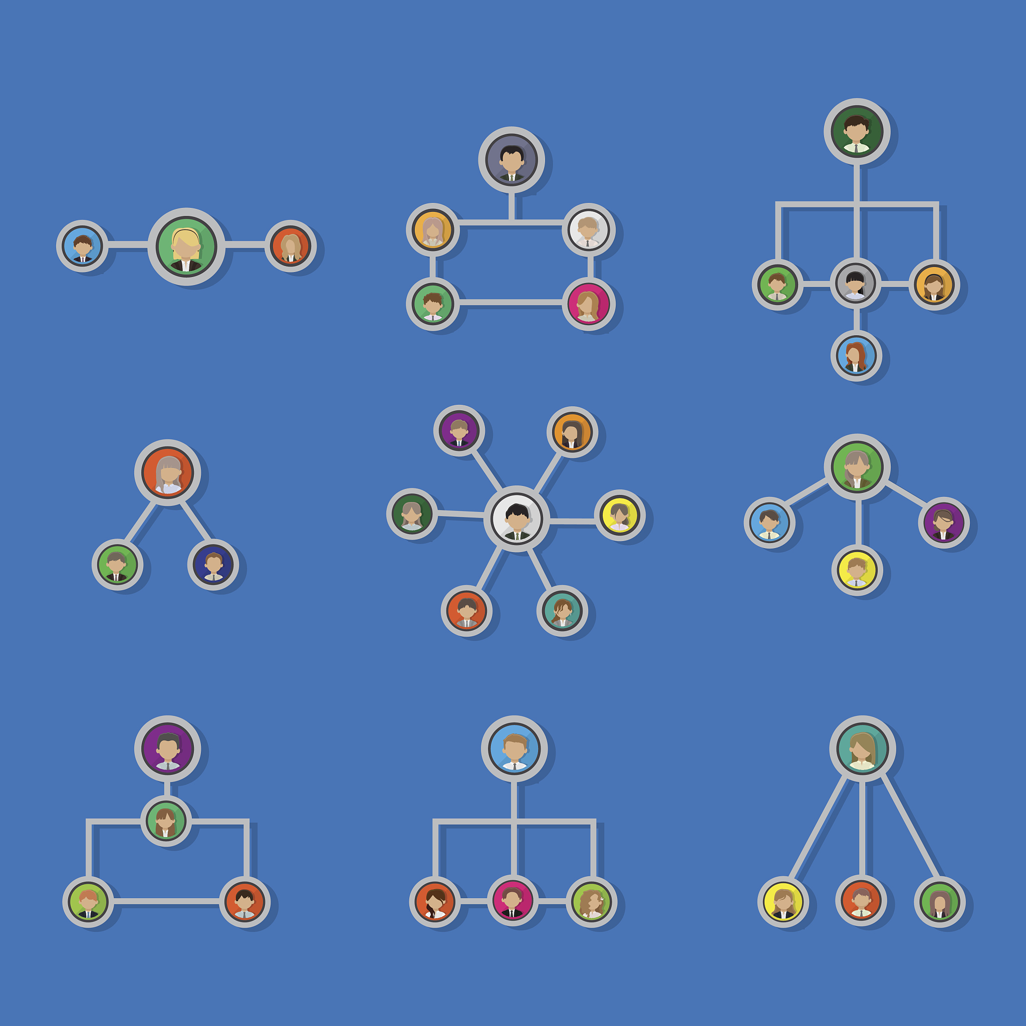 4 层随机二叉树可视化示例