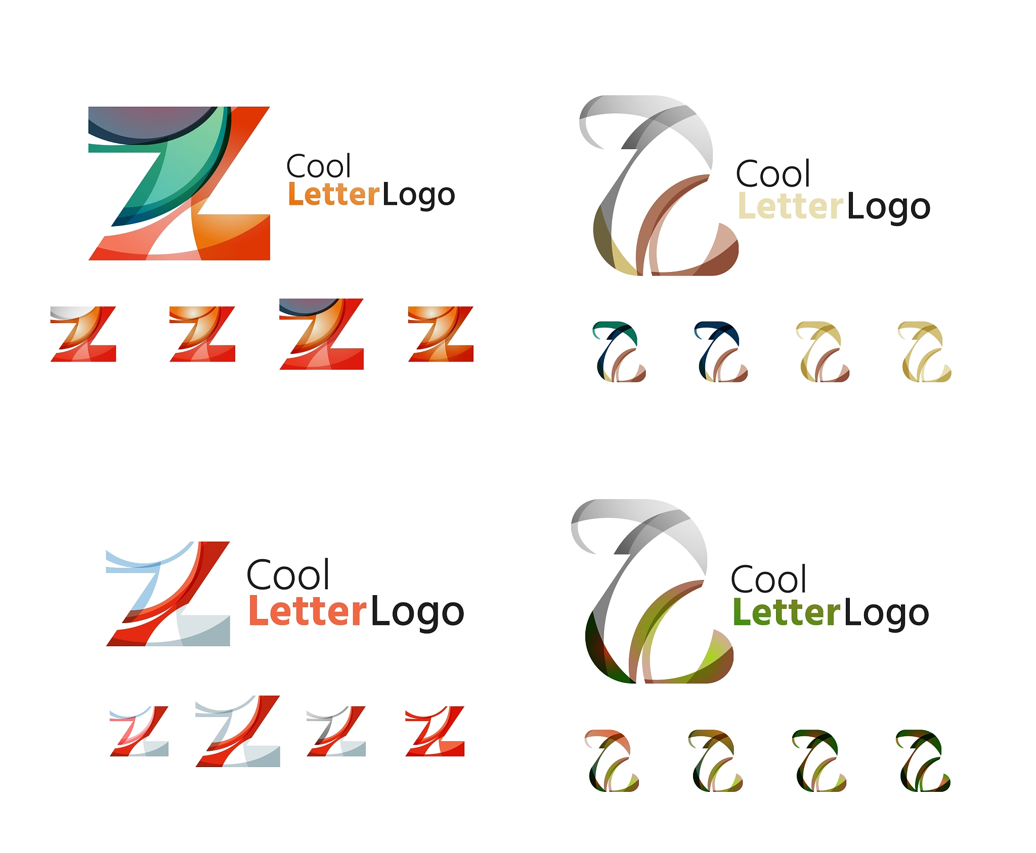 letter business emblem collection