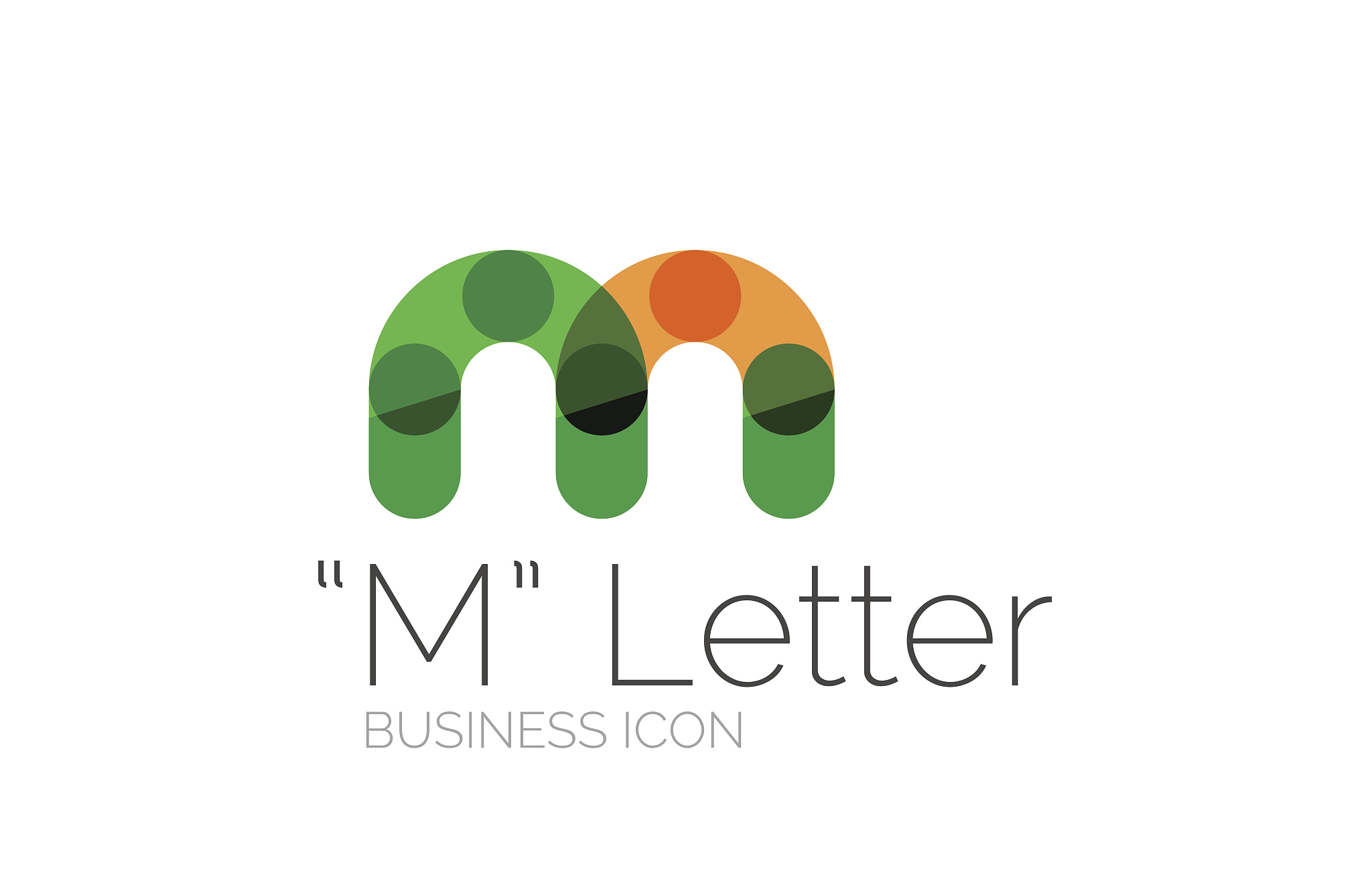 minimal font or letter icon design