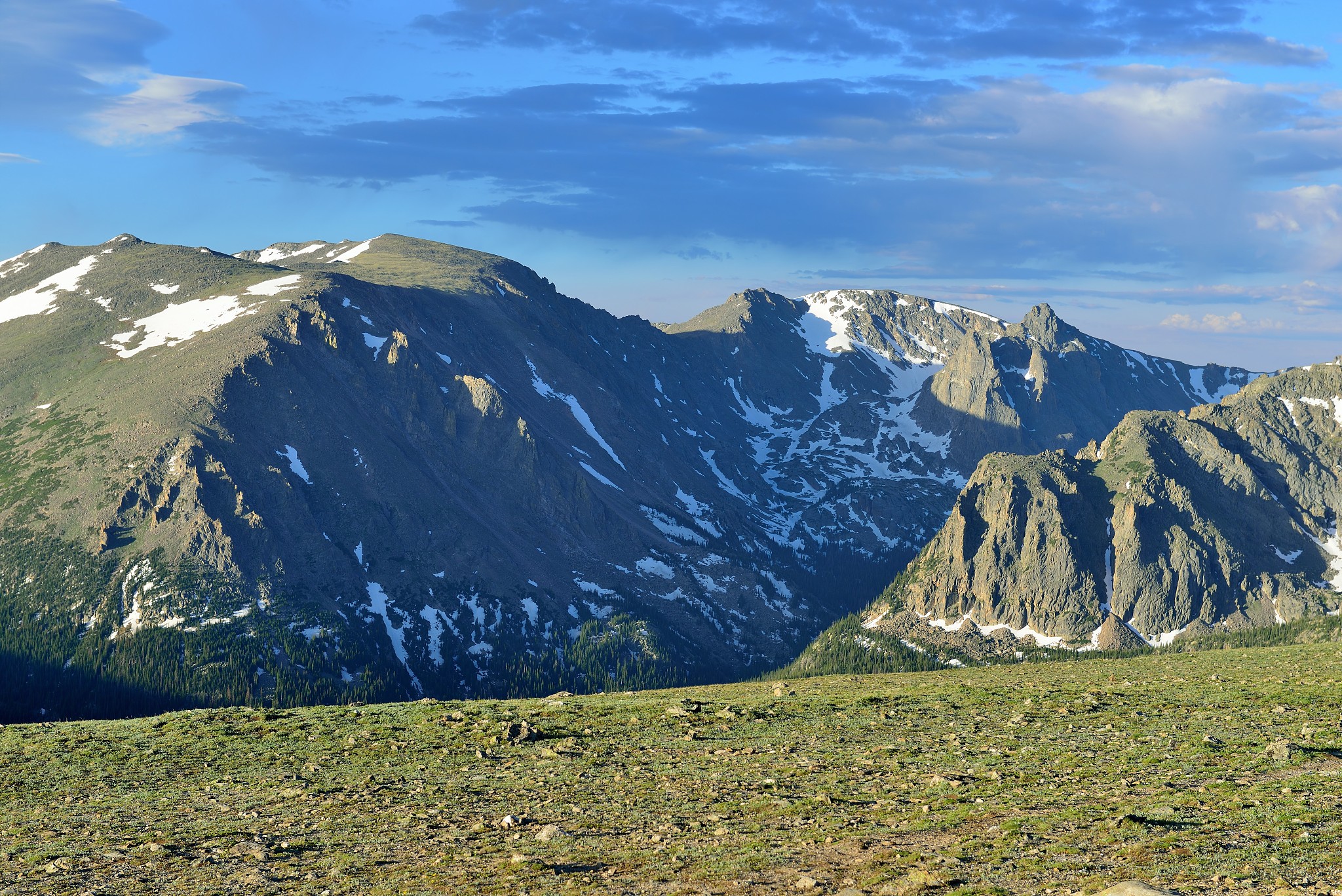 high alpine scenery of the rocky mountains national park, colora