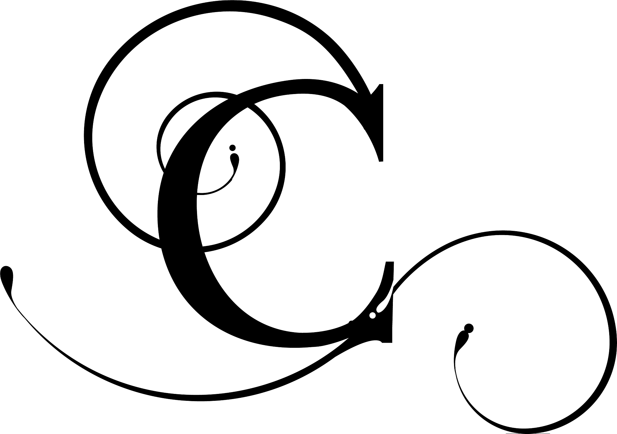 英文字母<strong>c</strong>,华丽的,请柬,卷着的,高雅,字母,信函,图像,装饰,卷发