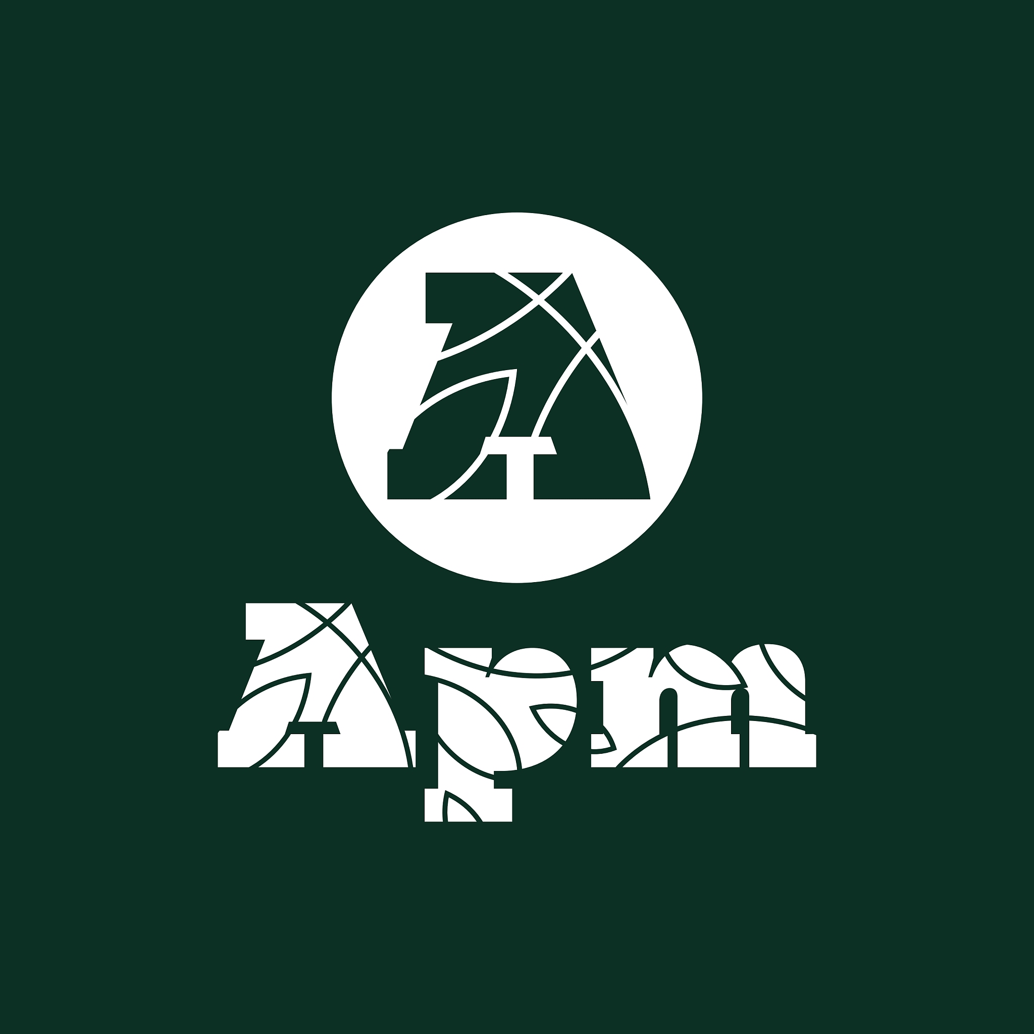 logo letter a flat style