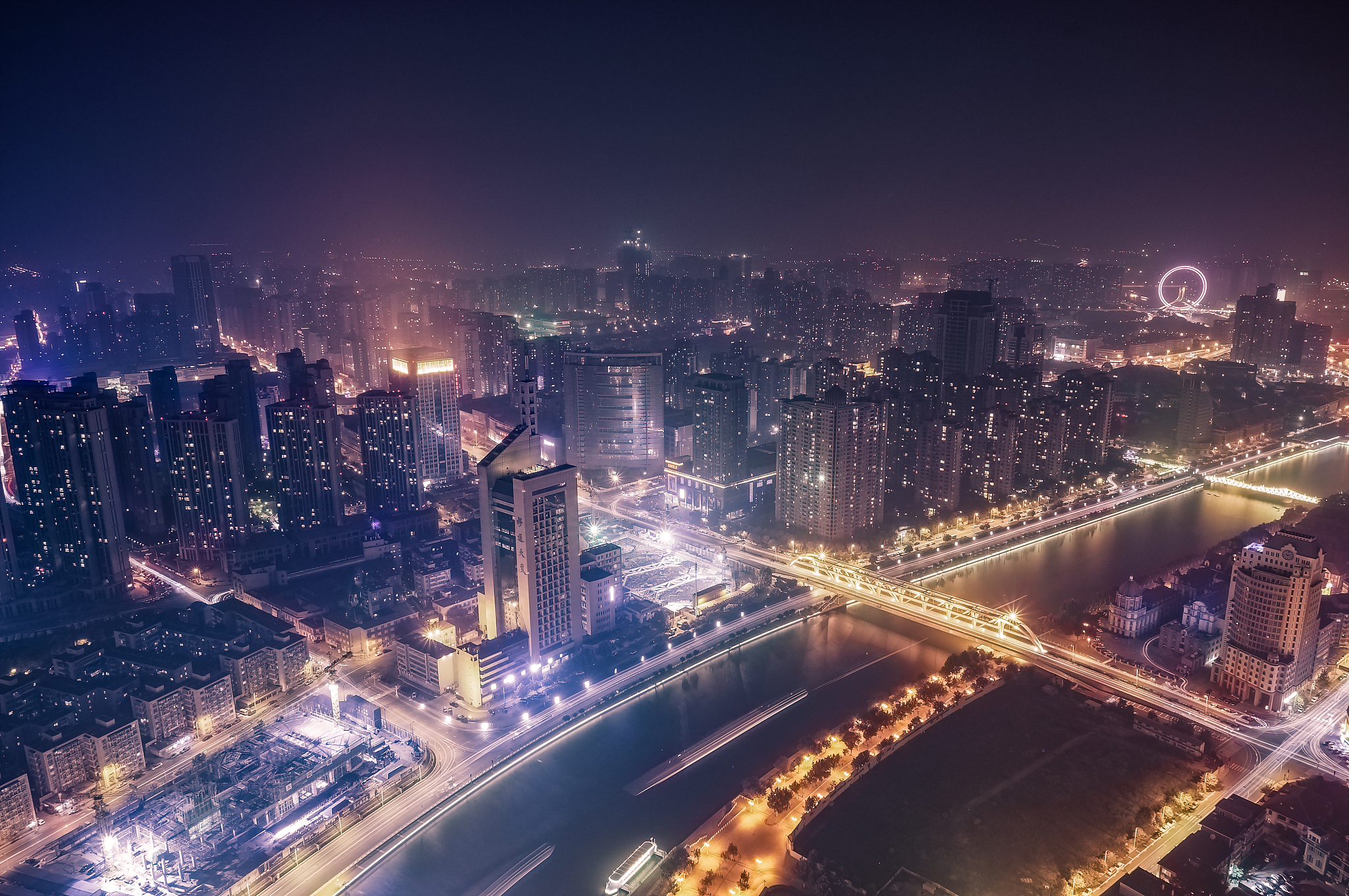 天津都市夜景