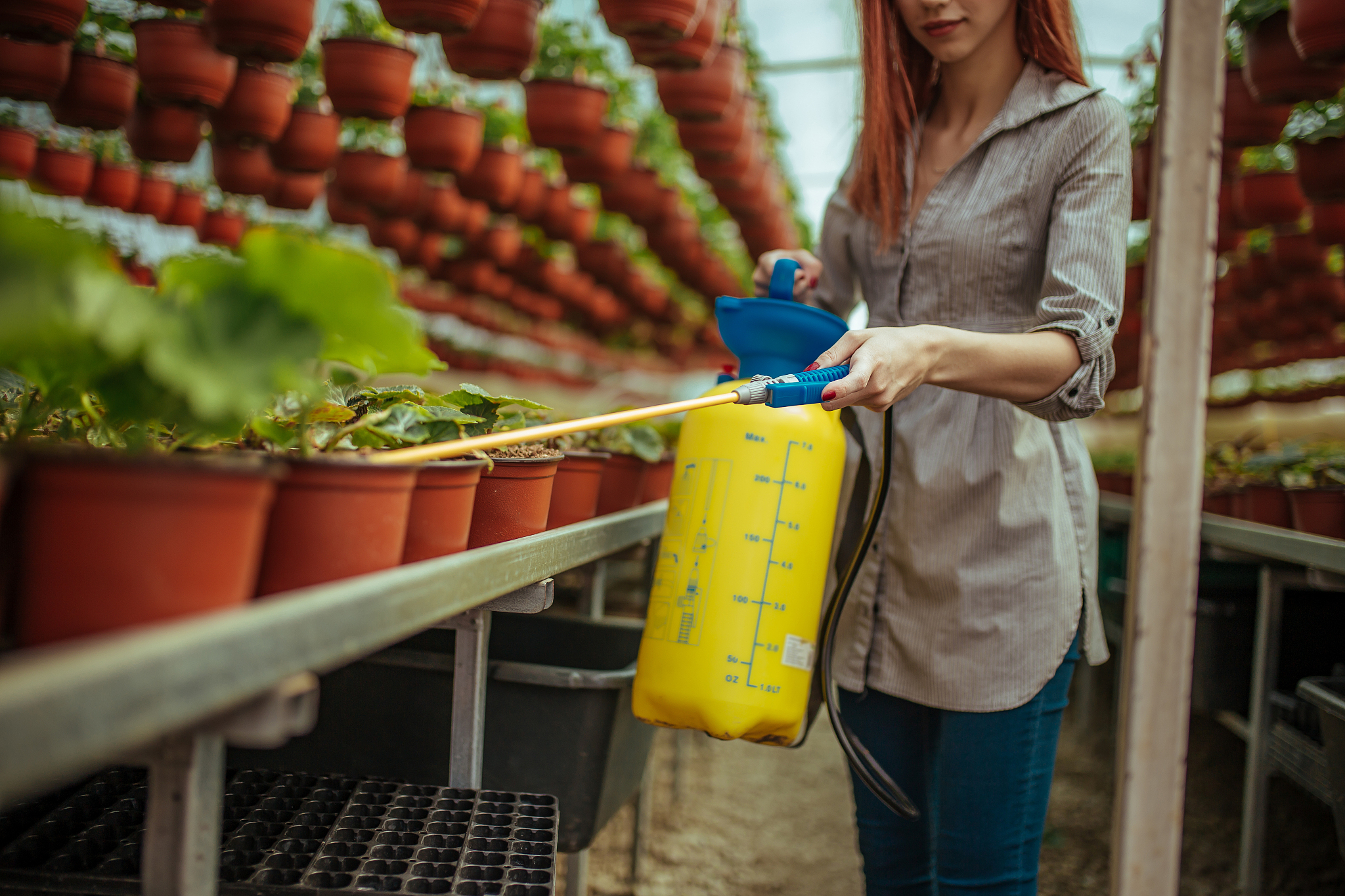 smiling young gardener