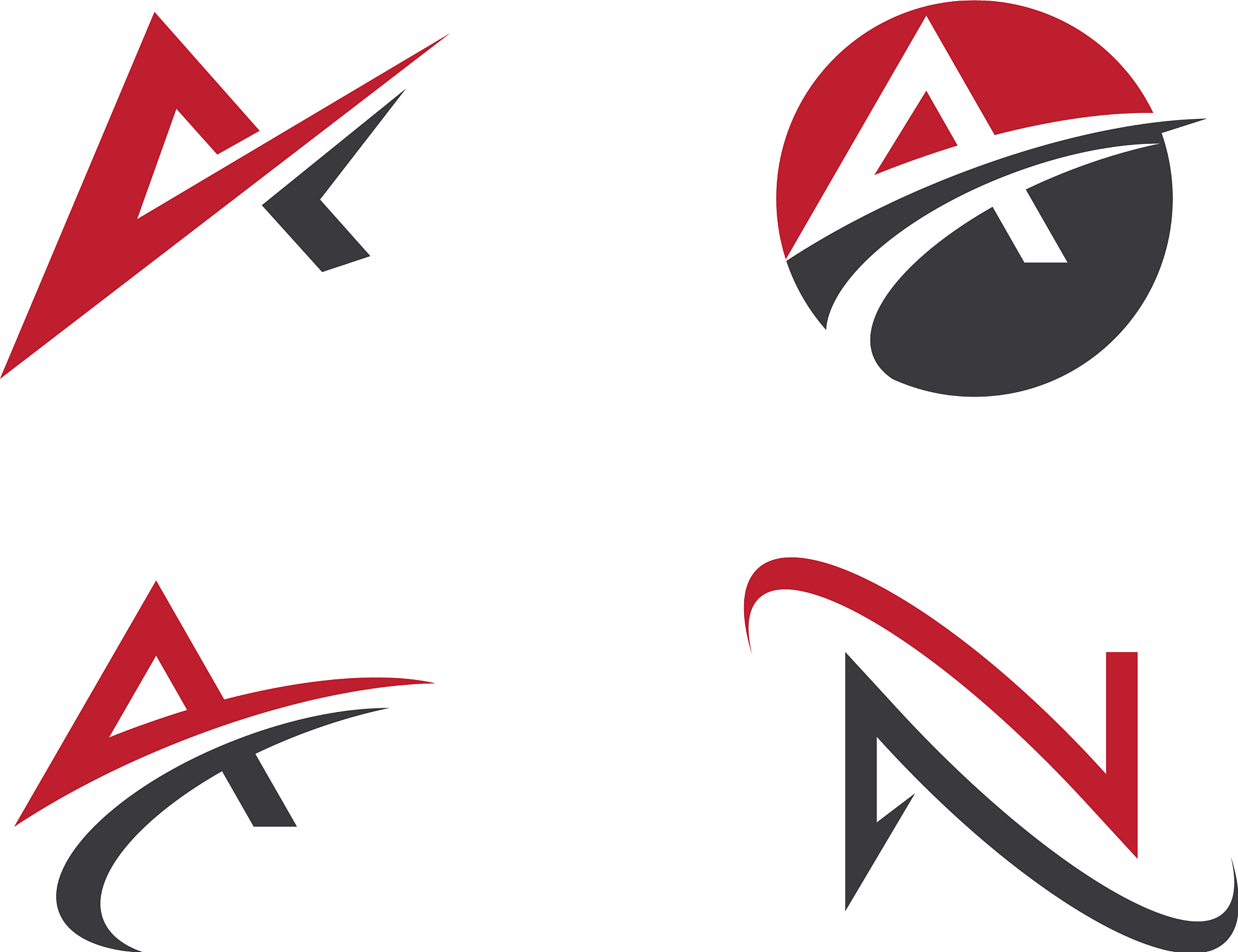 a letter icon logo template