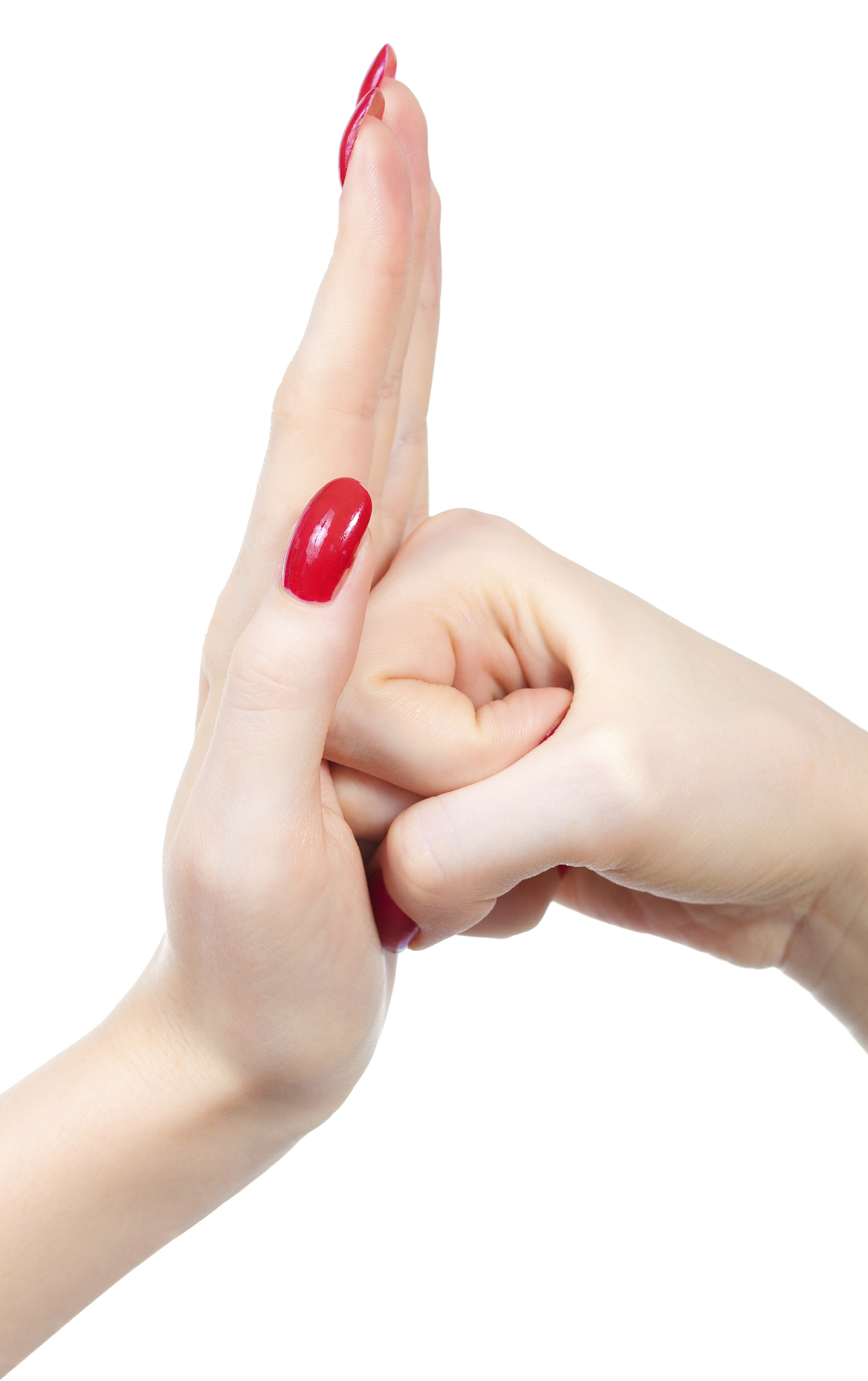 young woman hands