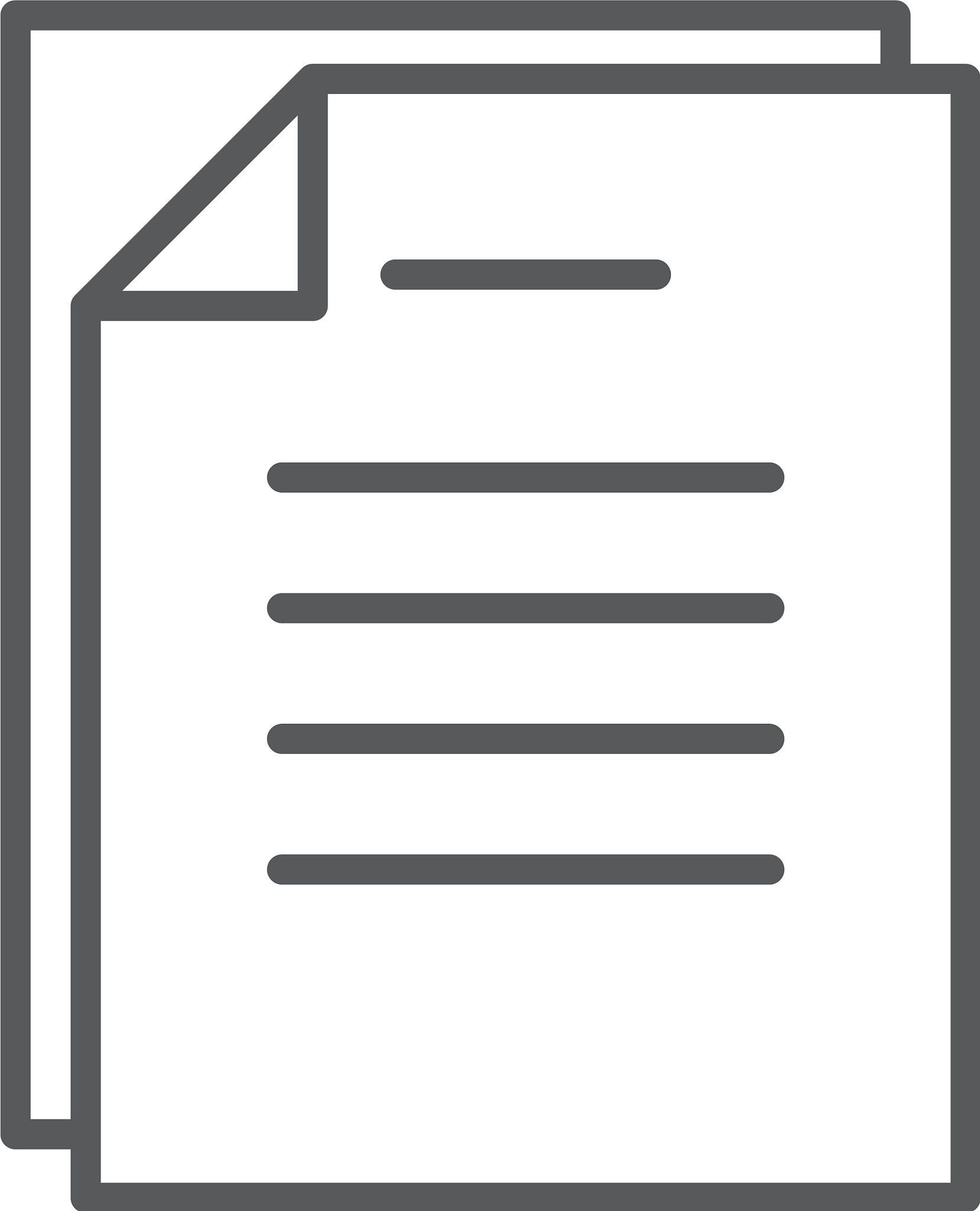 document papers pile line icon outline sign